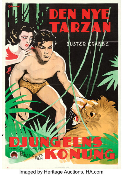 King Of The Jungle Paramount 1933 Swedish One Sheet 27 5 X Lot Heritage Auctions