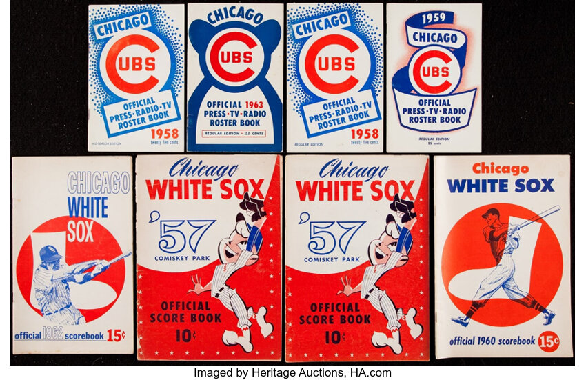 1940's - 1960's Chicago Cubs/White Sox Publications Collection, Lot #43178