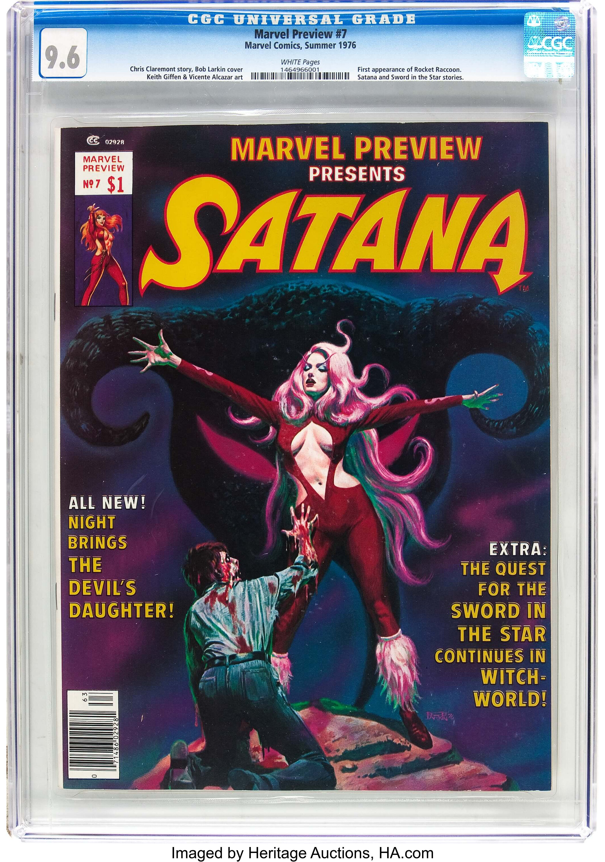 Marvel Preview #7 Satanna (Marvel, 1976) CGC NM+ 9.6 White