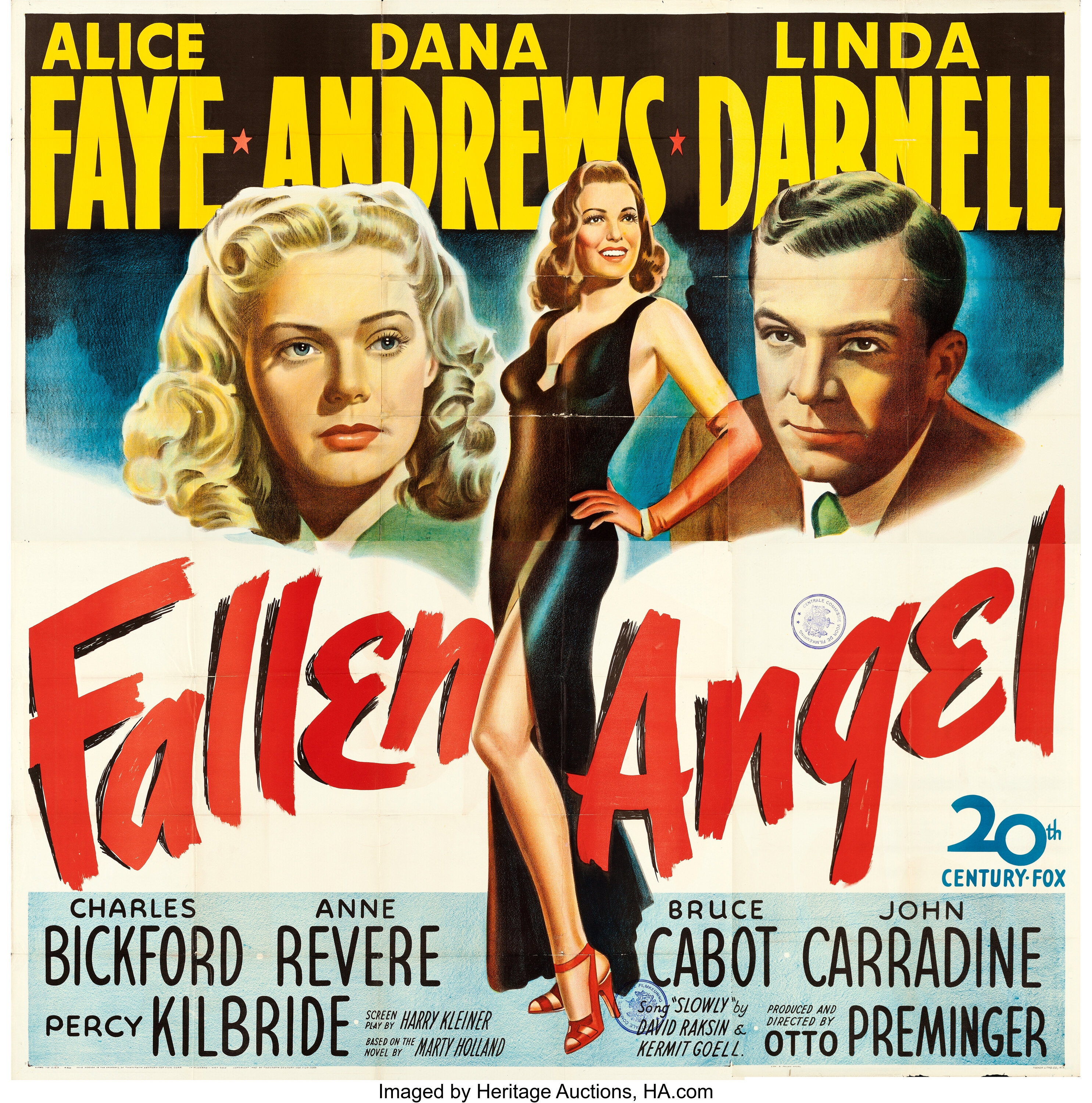 Fallen Angel (20th Century Fox, 1945). Six Sheet (81