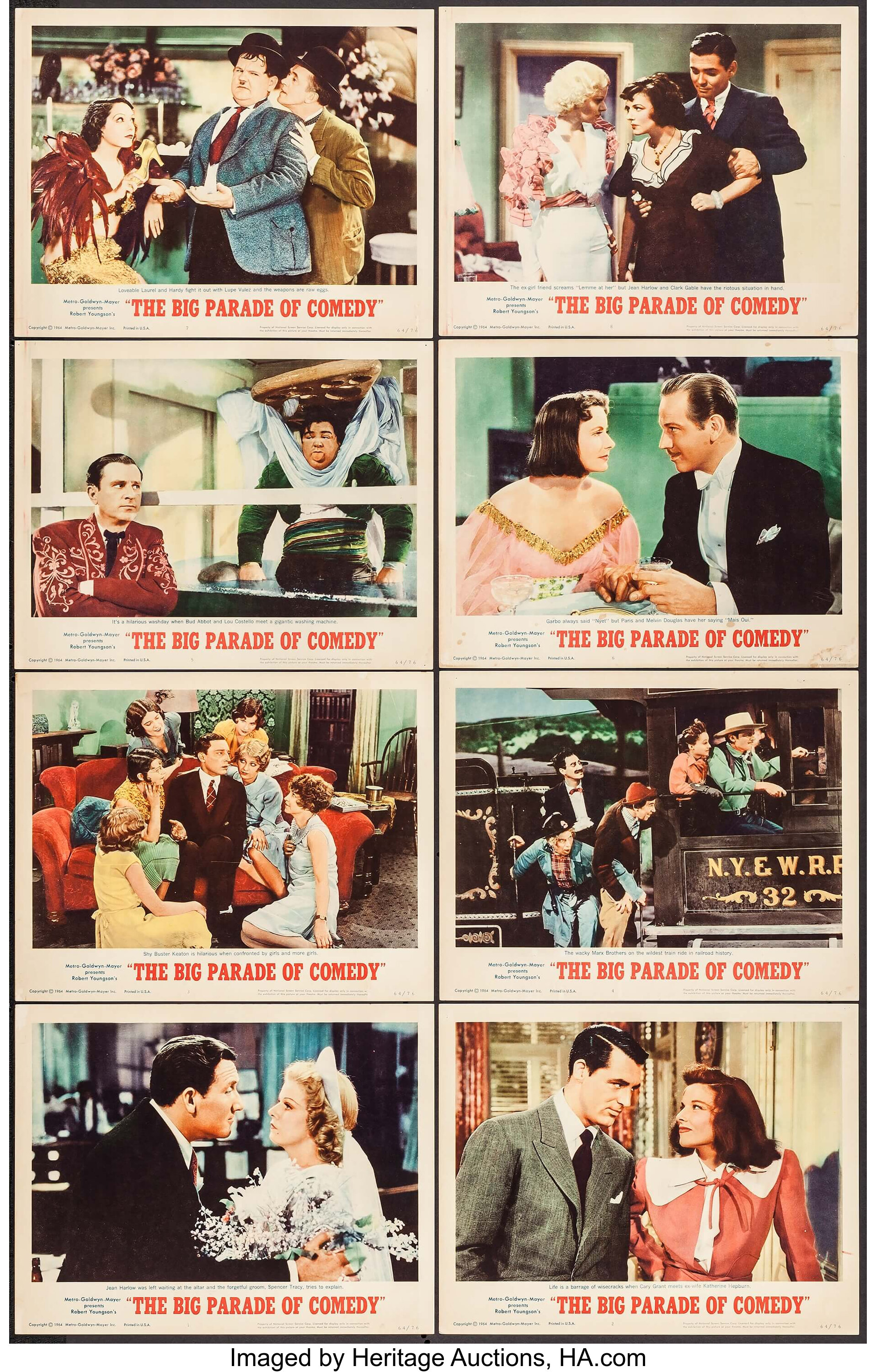 The Big Parade Of Comedy Mgm 1964 Lobby Card Set Of 8 11 X Lot 54042 Heritage Auctions 7514