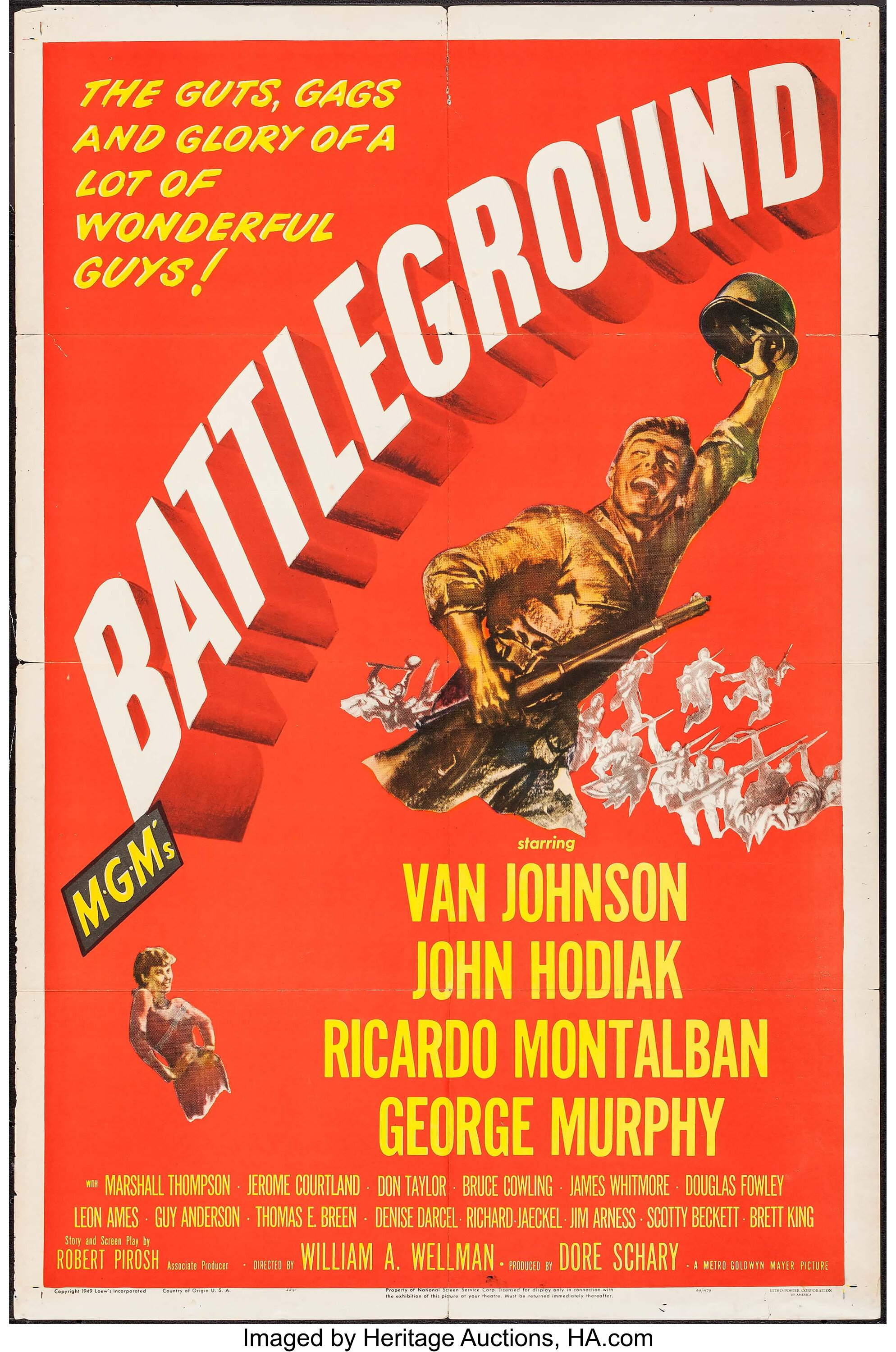 Battleground (MGM, 1949). One Sheet (27