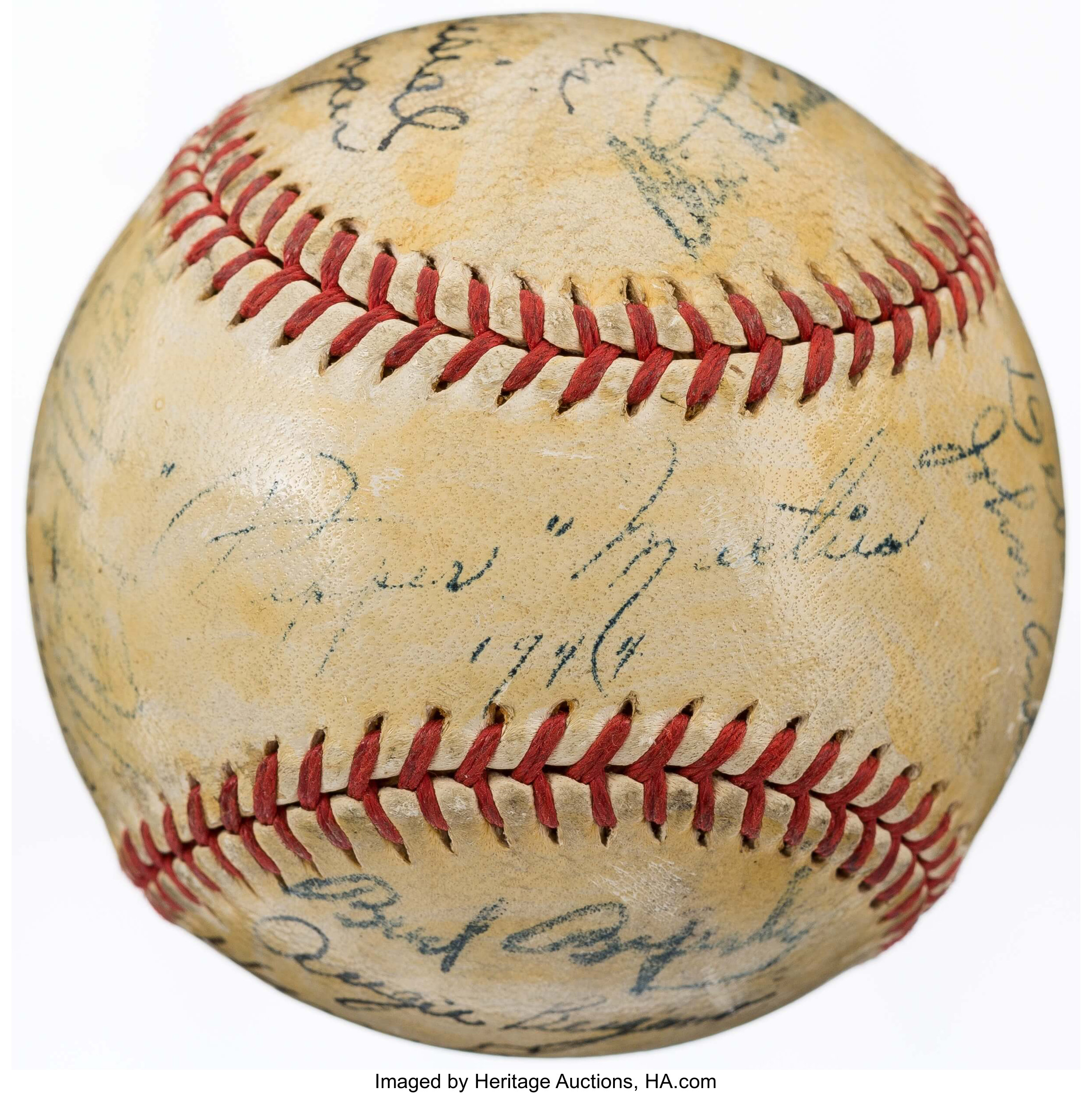 1944 St. Louis Cardinals Team Signed Baseball (18 Signatures).. ... | Lot #43150 | Heritage Auctions