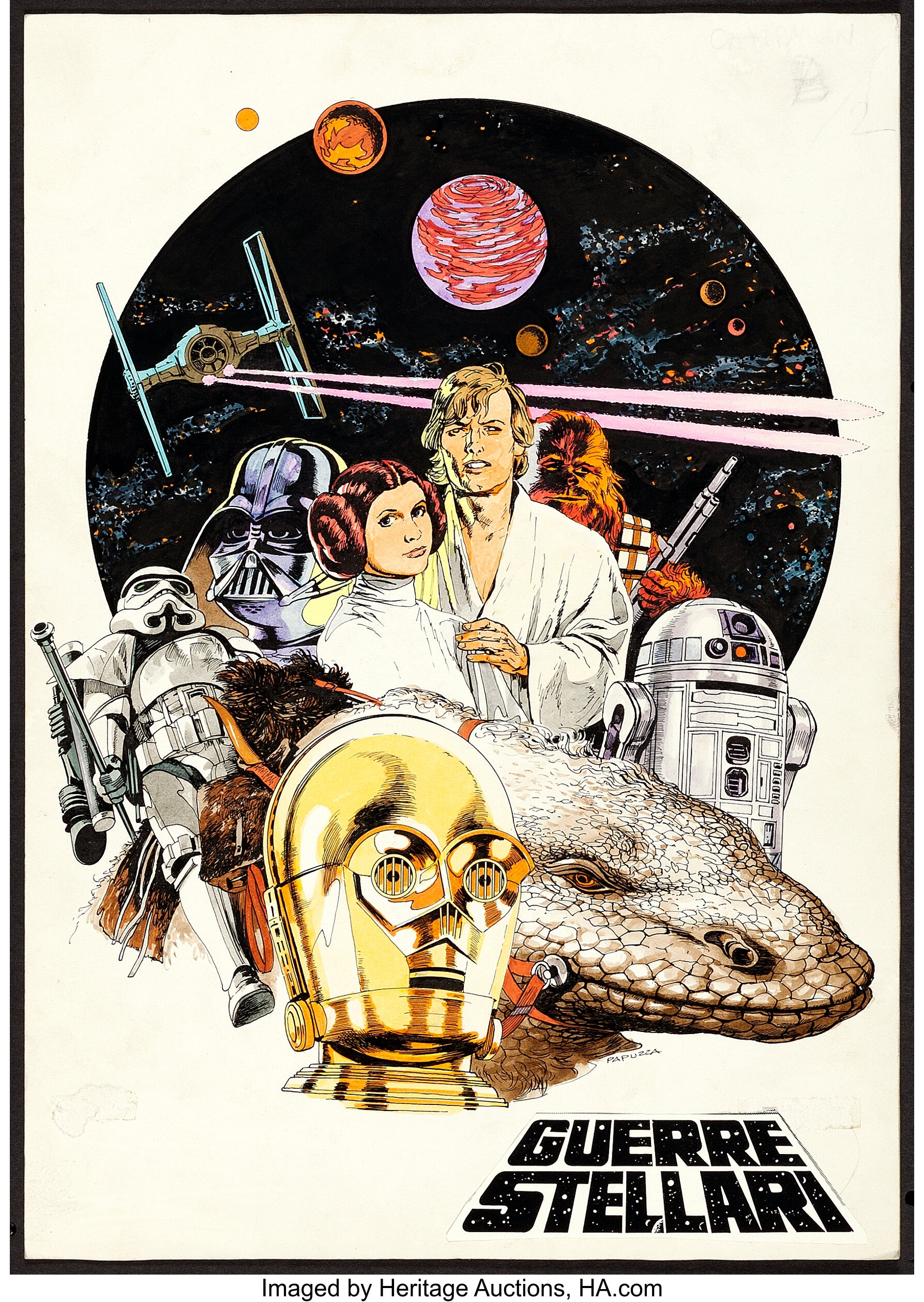 Star Wars by Michelangelo Papuzza (20th Century Fox, 1977). | Lot 