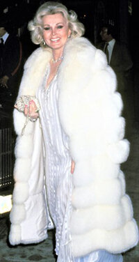 A Zsa Zsa Gabor Fur Coat Circa 1960s White Floor Length Long