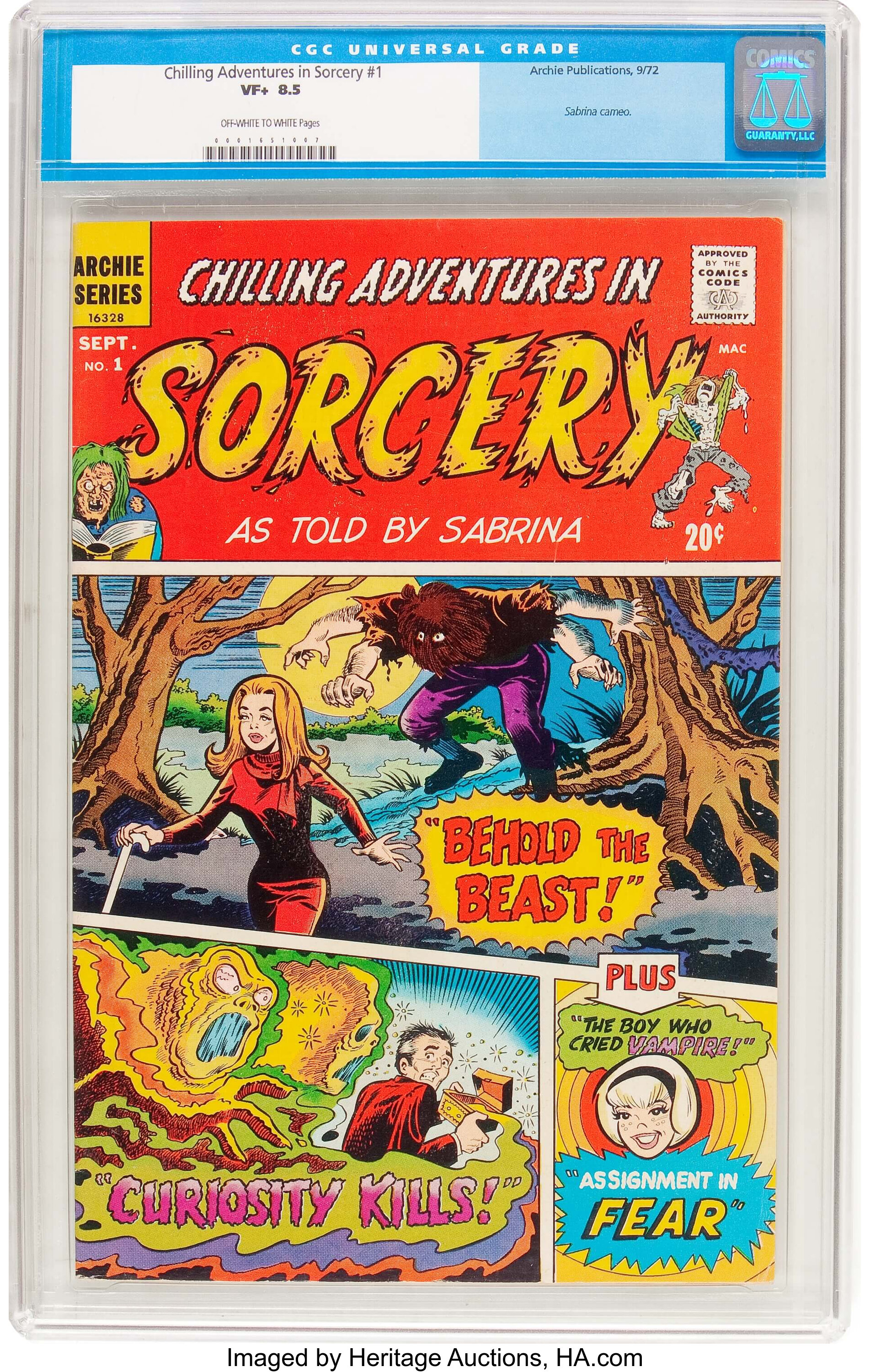 Chilling Adventures in Sorcery #1 (Archie, 1972) CGC VF+ 8.5 | Lot ...