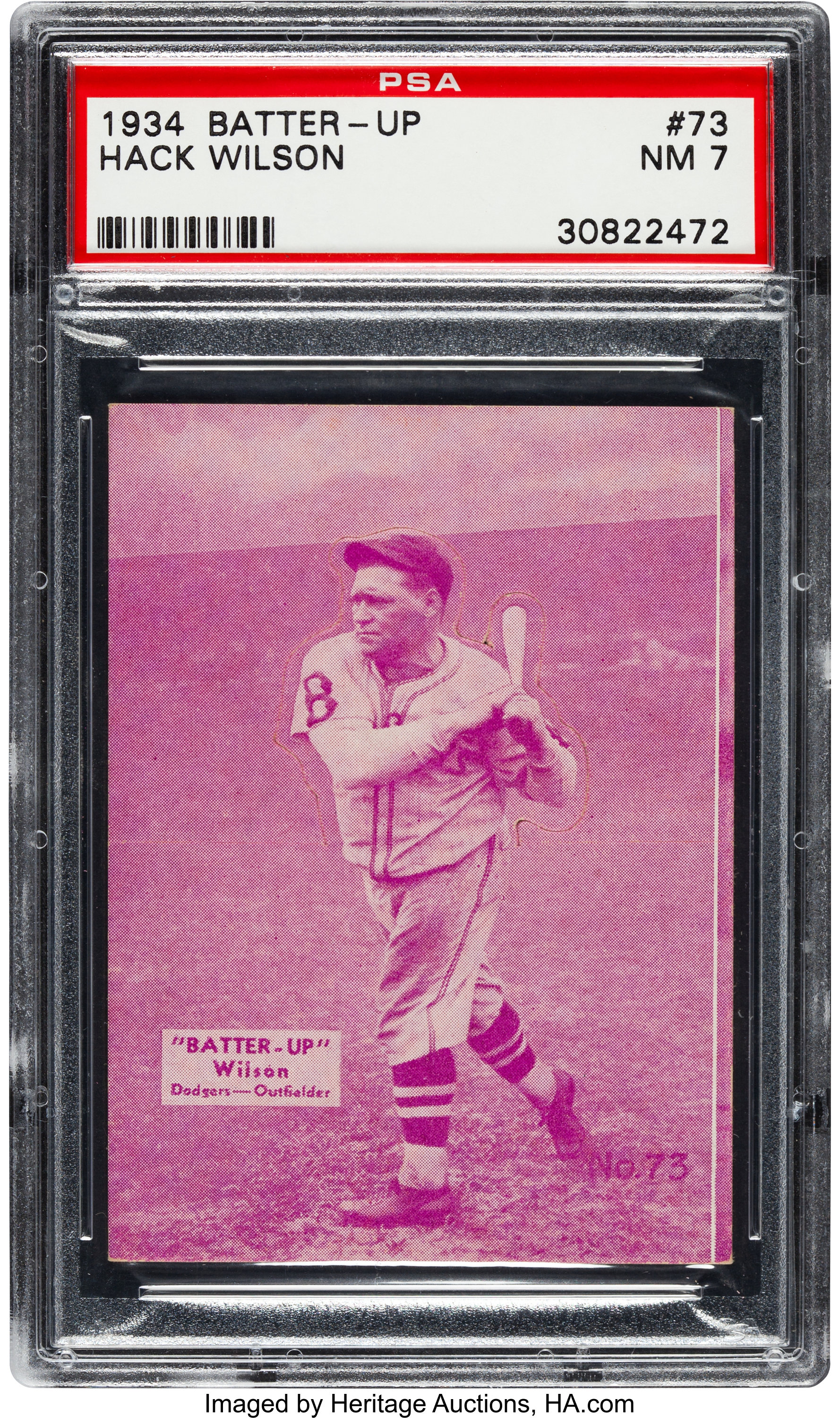 Lot Detail - Historic and Ultra Rare 1930 Hack Wilson Game Used