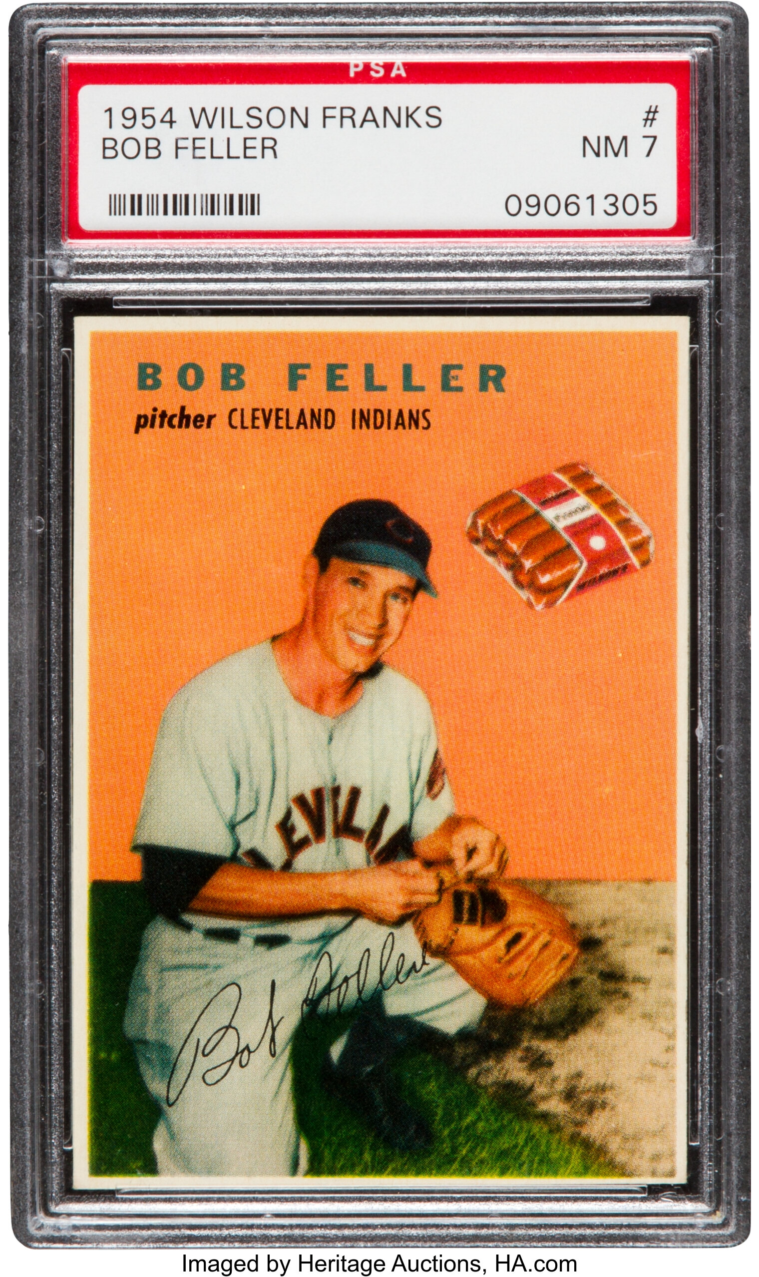 Five Baseball Cards of the Legendary Bob Feller as a Teenager