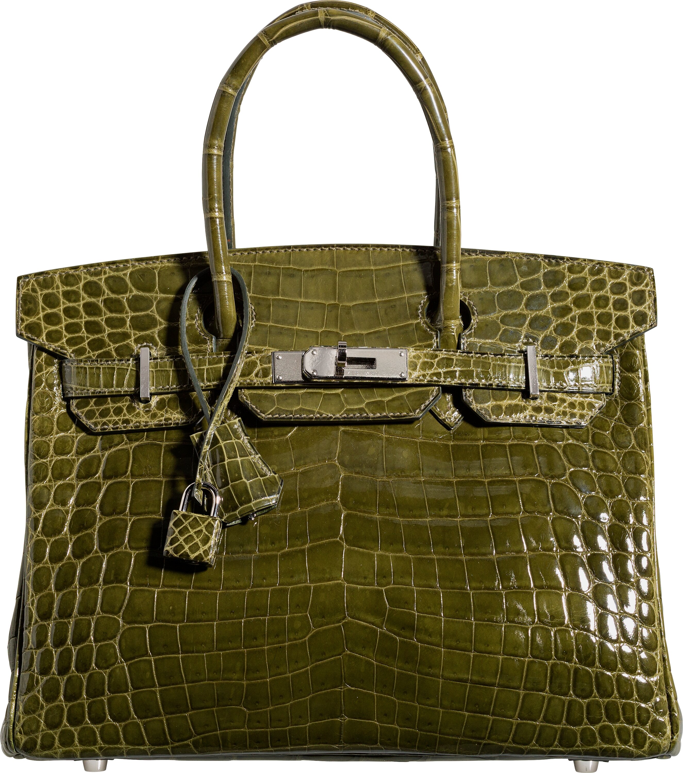 Hermes Birkin 2006 Vert Anis Crocodile Porosus 30cm