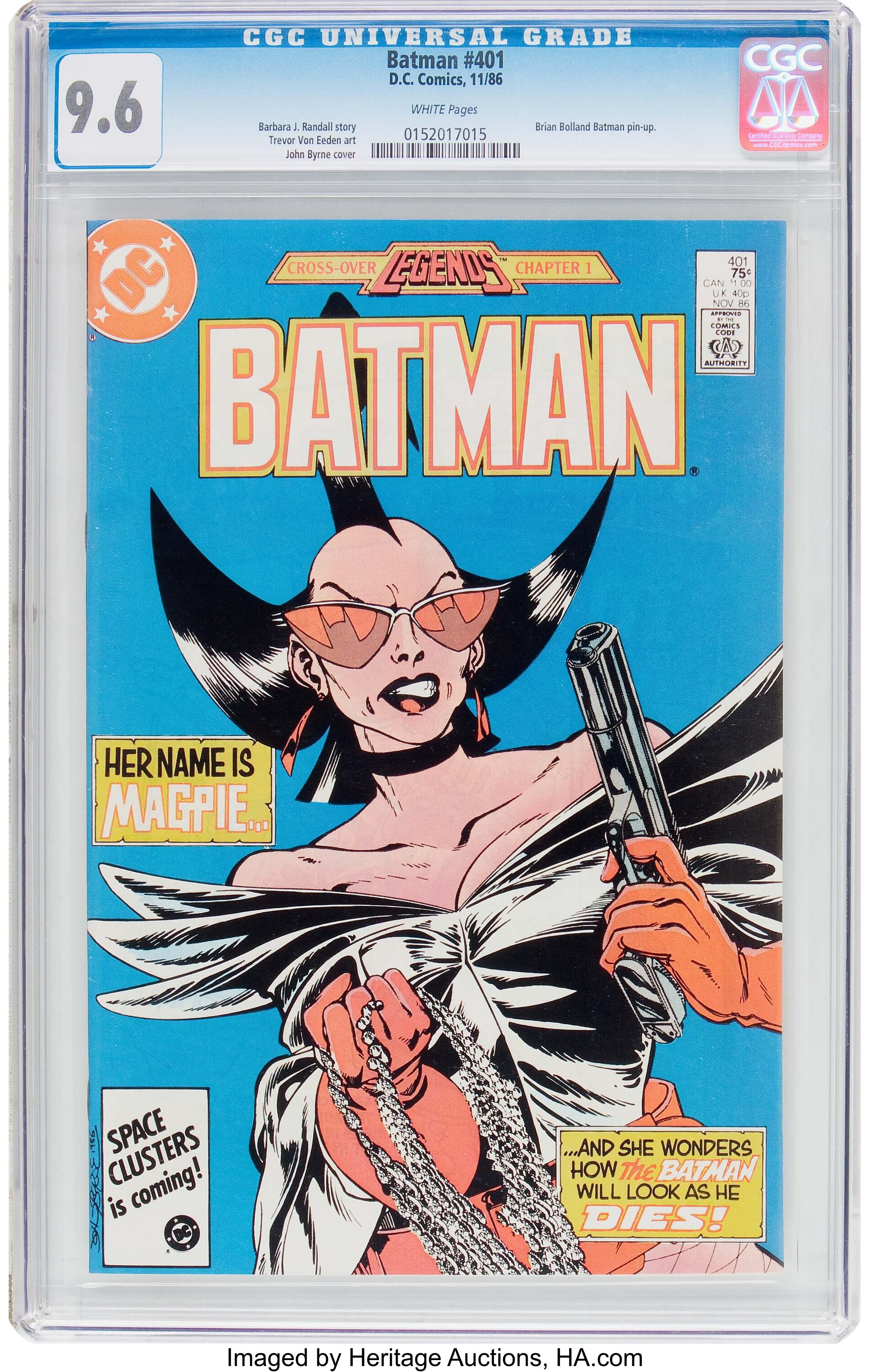 Batman #401 (DC, 1986) CGC NM+  White pages.... Modern Age | Lot #12319  | Heritage Auctions