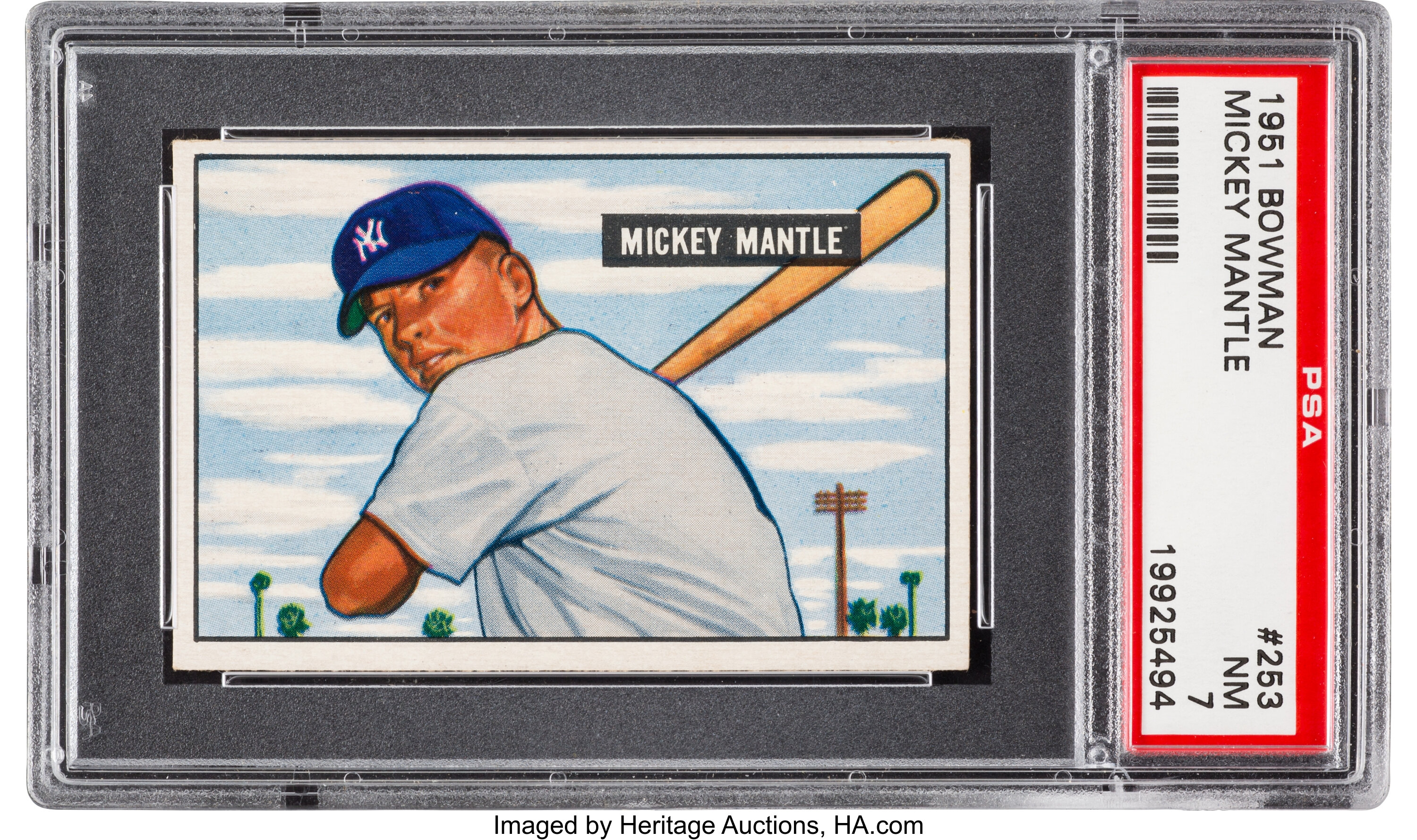 A 1957 Topps Mickey Mantle Baseball Card No. 95 (SGC 5 EX)