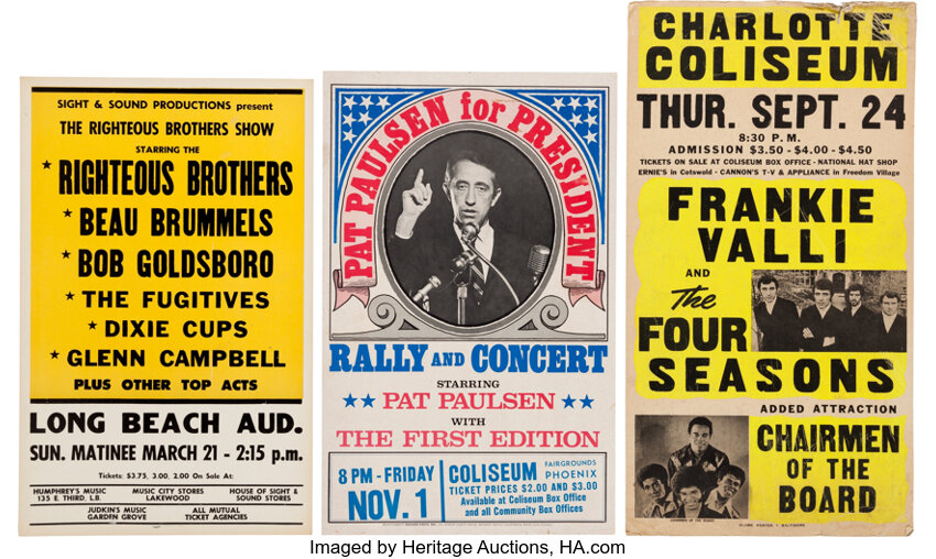 The Righteous Brothers Frankie Valli And The Four Seasons Pat Lot 781 Heritage Auctions