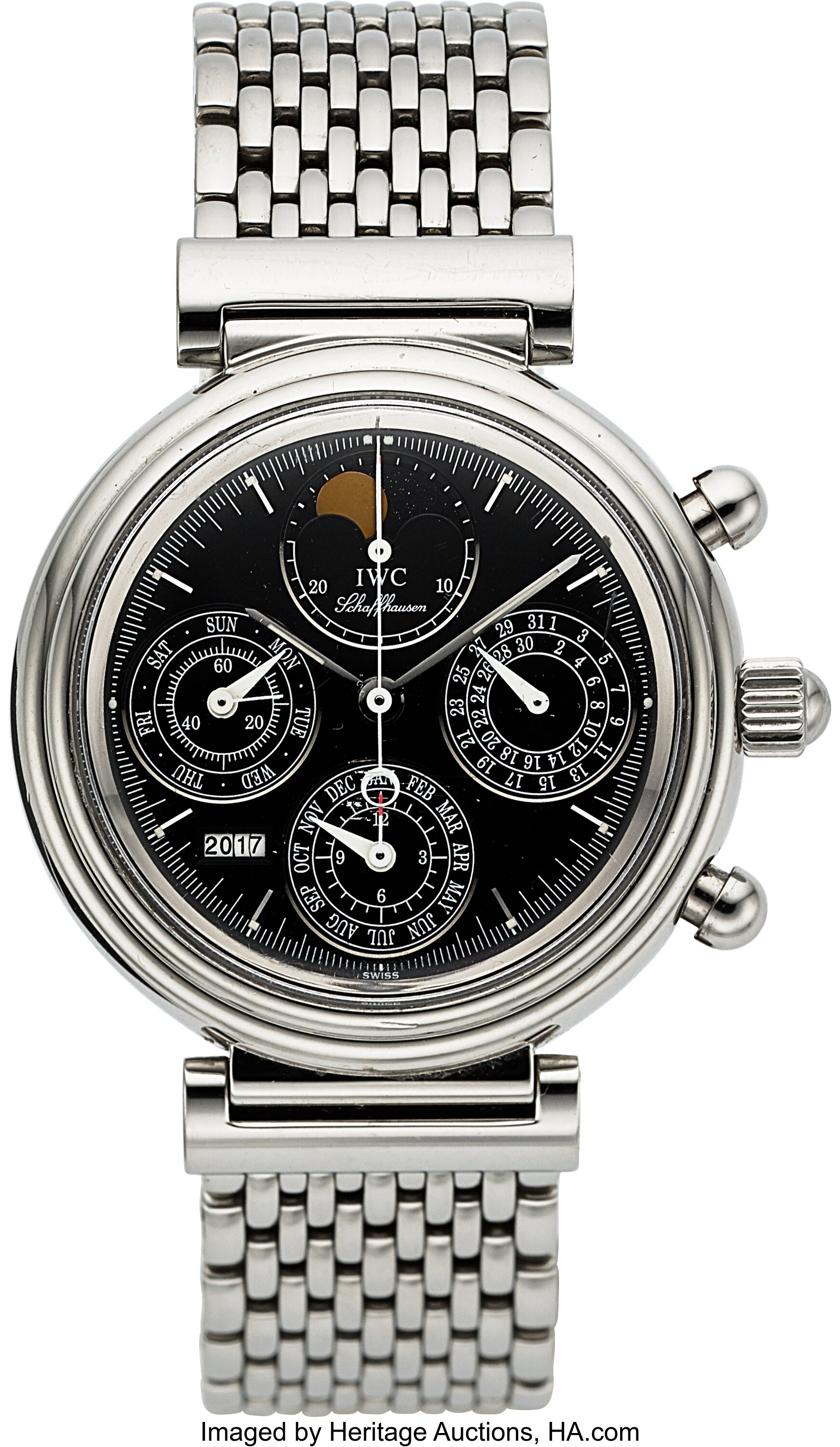 IWC Da Vinci Ref. 3750 Fine Astronomic Automatic Steel Chronograph