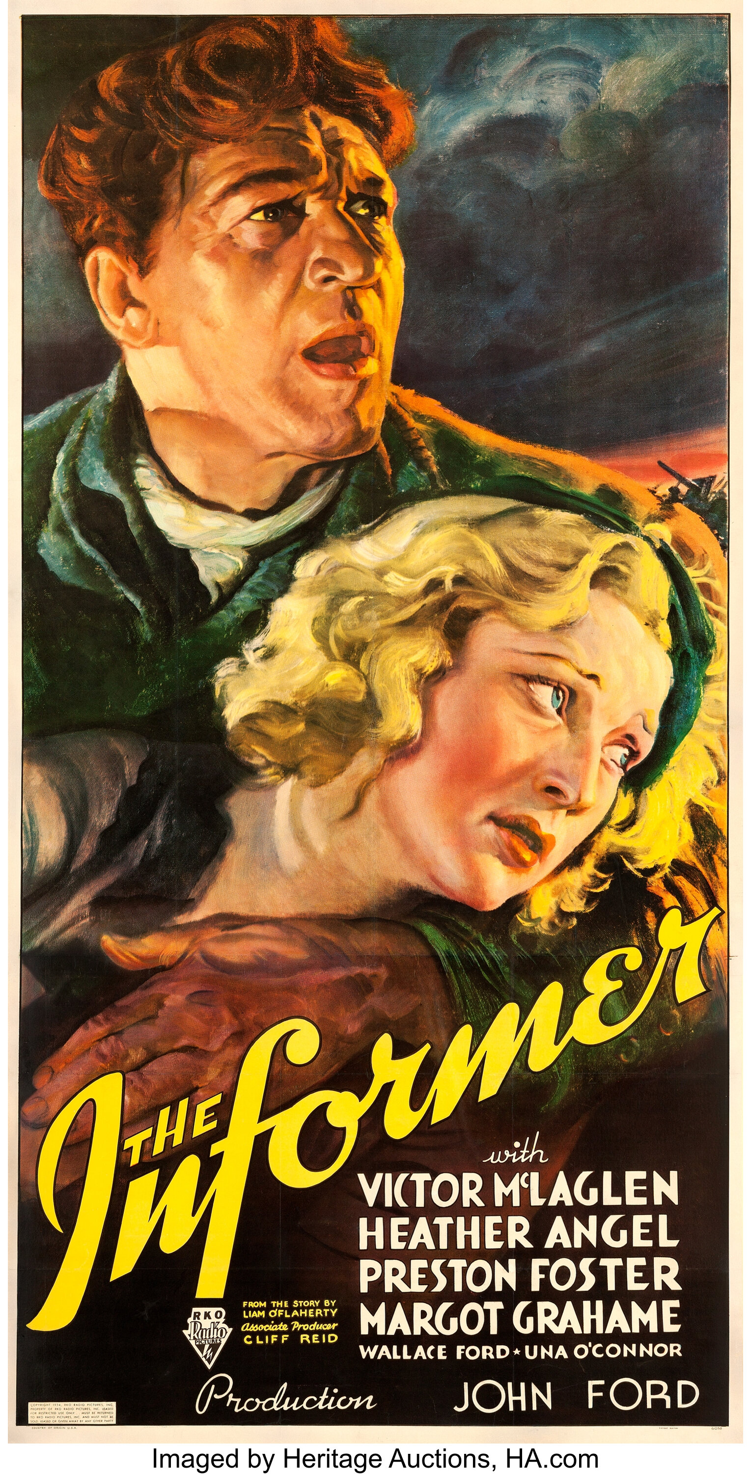 The Informer Rko 1935 Three Sheet 40 X 79 Frederic C - 