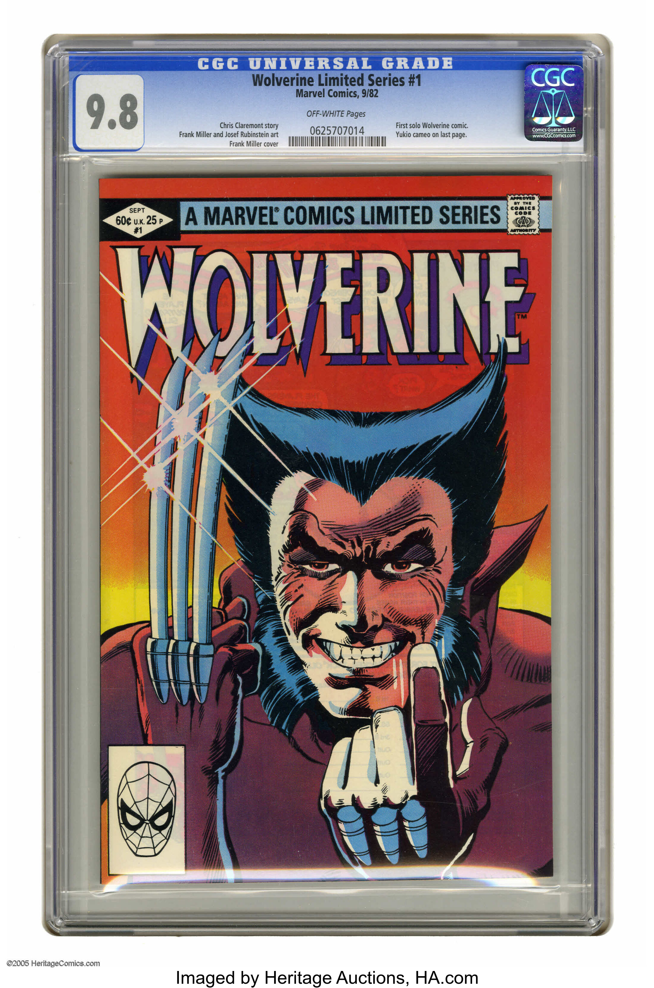 Wolverine (Limited Series) #1 (Marvel, 1982) CGC NM/MT 9.8 | Lot #16257 |  Heritage Auctions