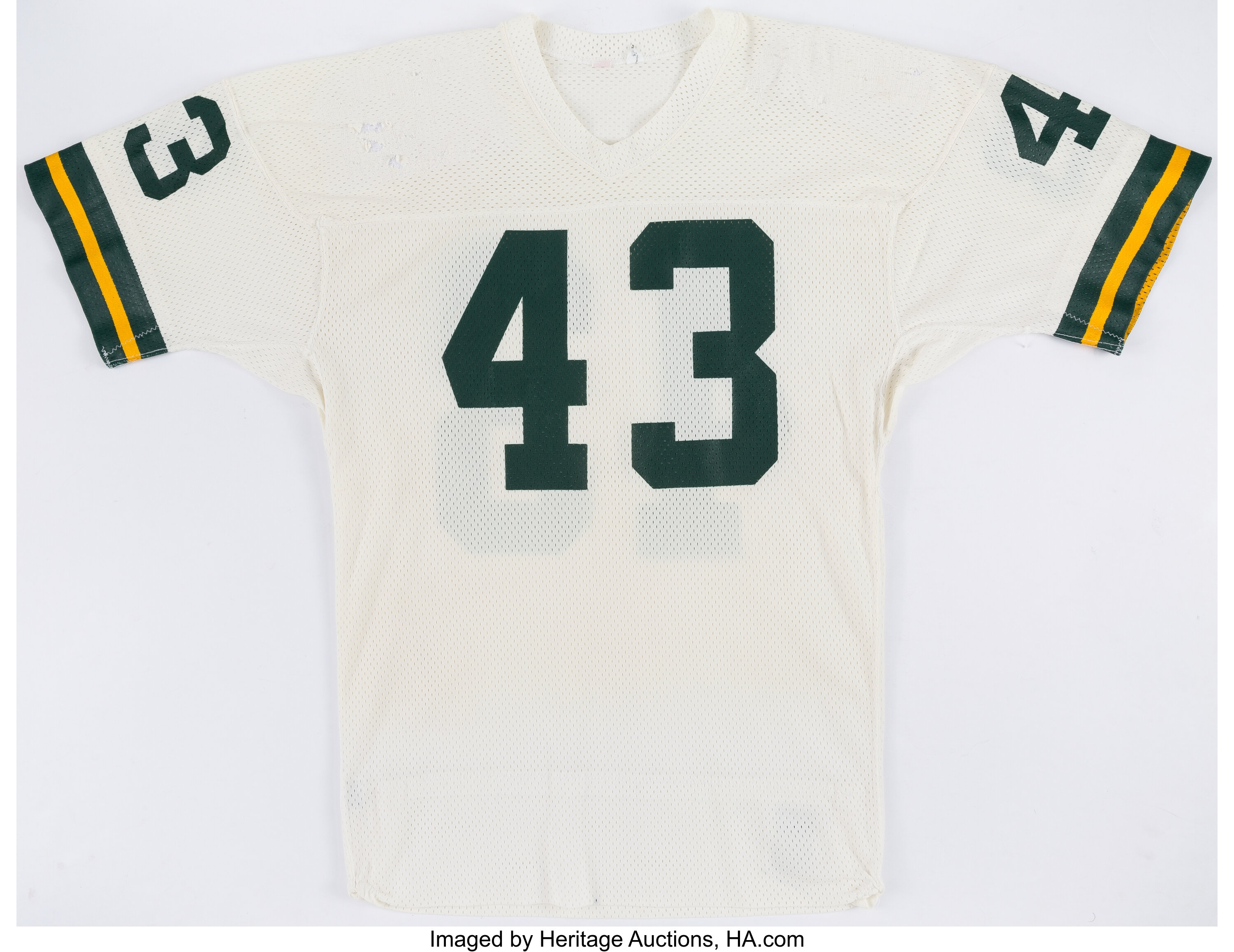 1973 Dave Mason Green Bay Packers Game Worn Away Jersey.. , Lot #41271