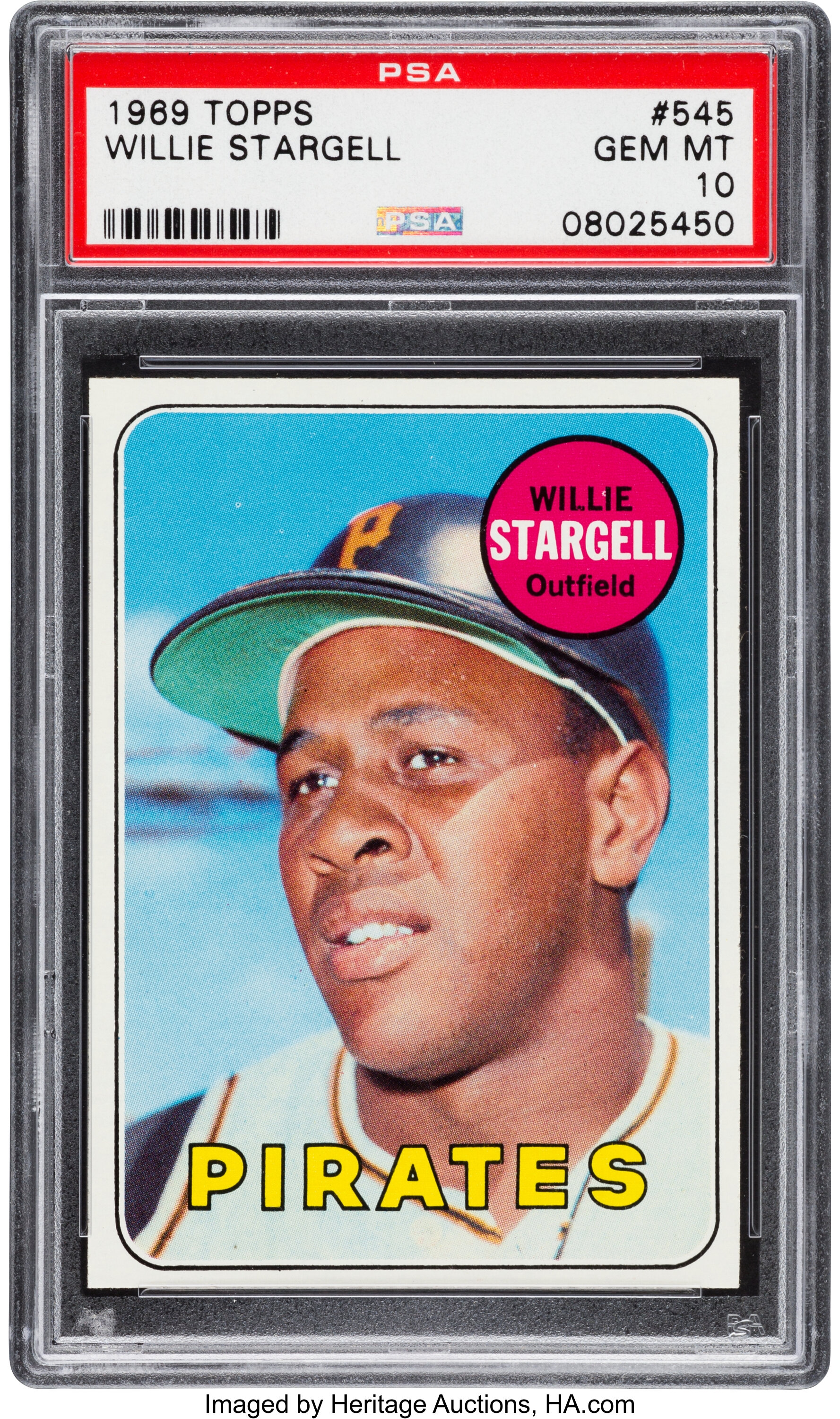 1969 Topps Baseball #545 Willie Stargell PSA 9 (MINT)