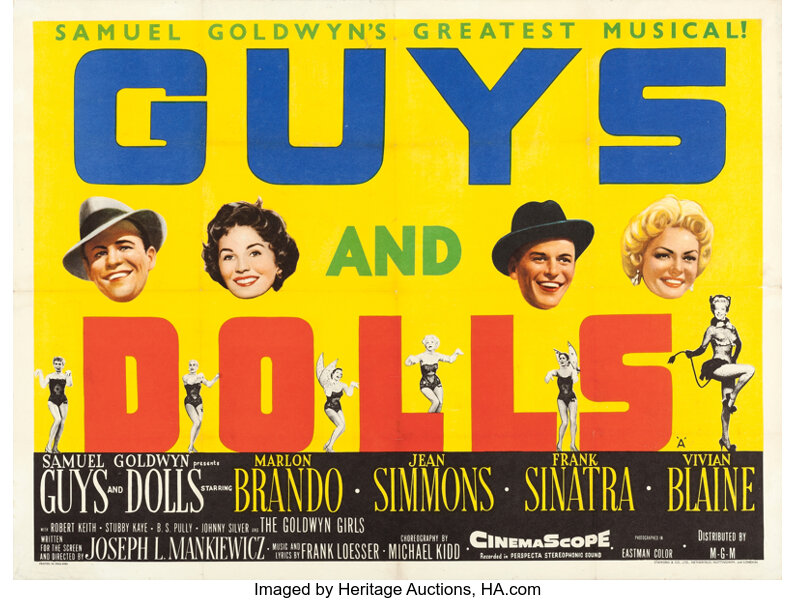 Guys And Dolls Mgm 1955 British Quad 30 X 40 Movie Lot 862 Heritage Auctions