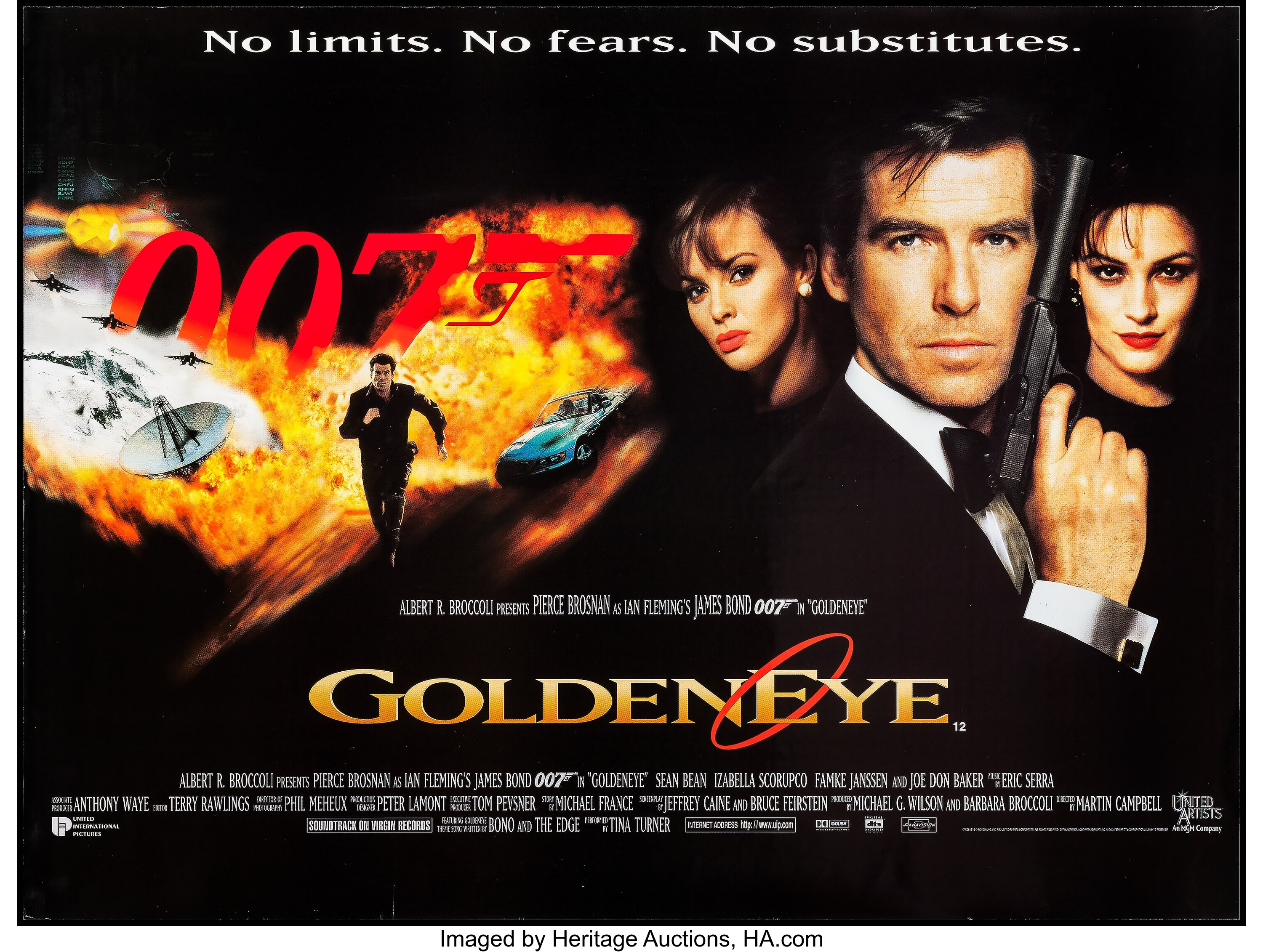 GoldenEye (United Artists, 1995). British Quad (30