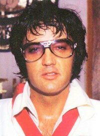 Elvis presley in store sunglasses