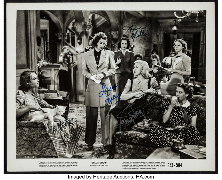 Stage Door Rko R 1953 Autographed Photo 8 X 10