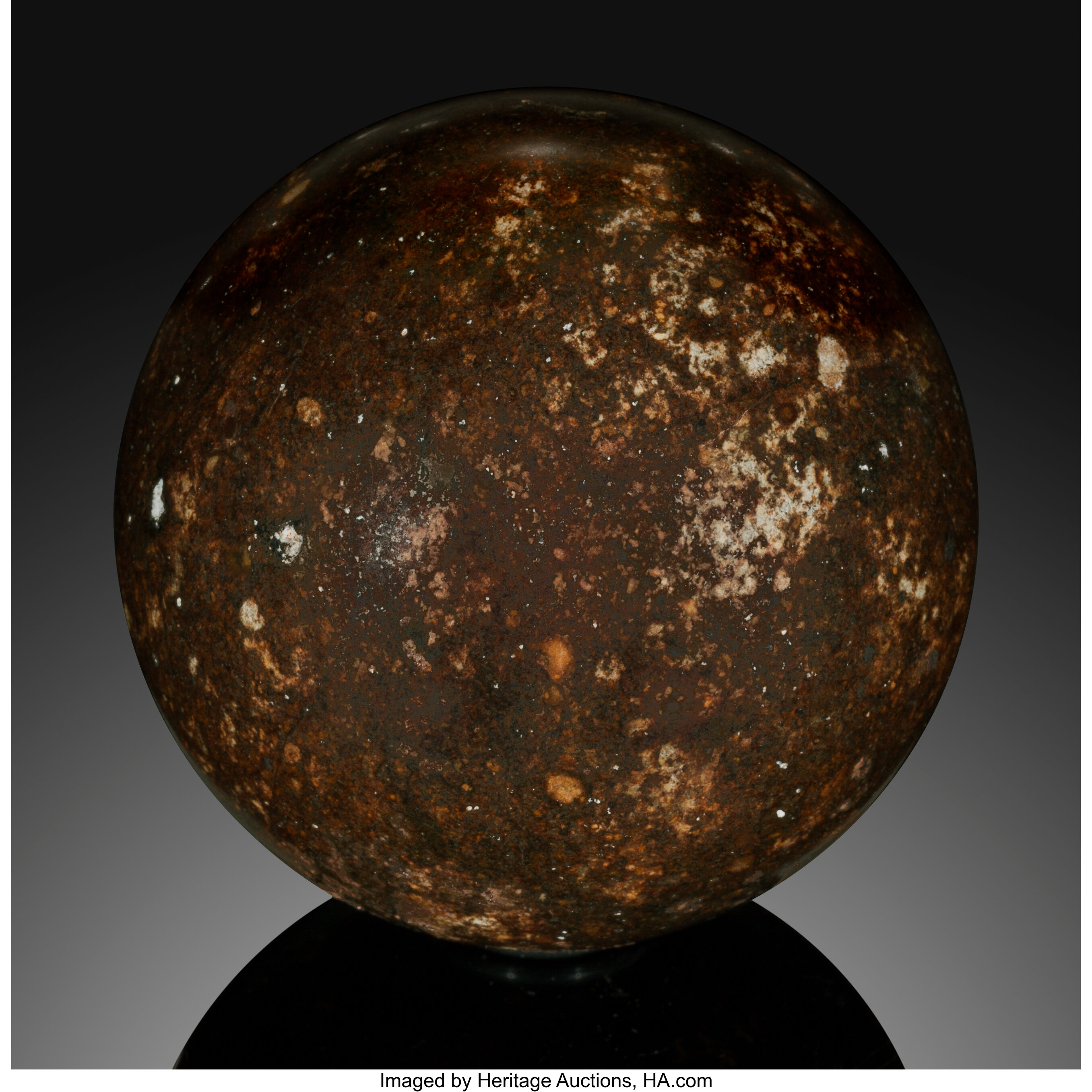 NWA 869 Meteorite Sphere. Stone Source: Ordinary chondrite (L3-6 ...