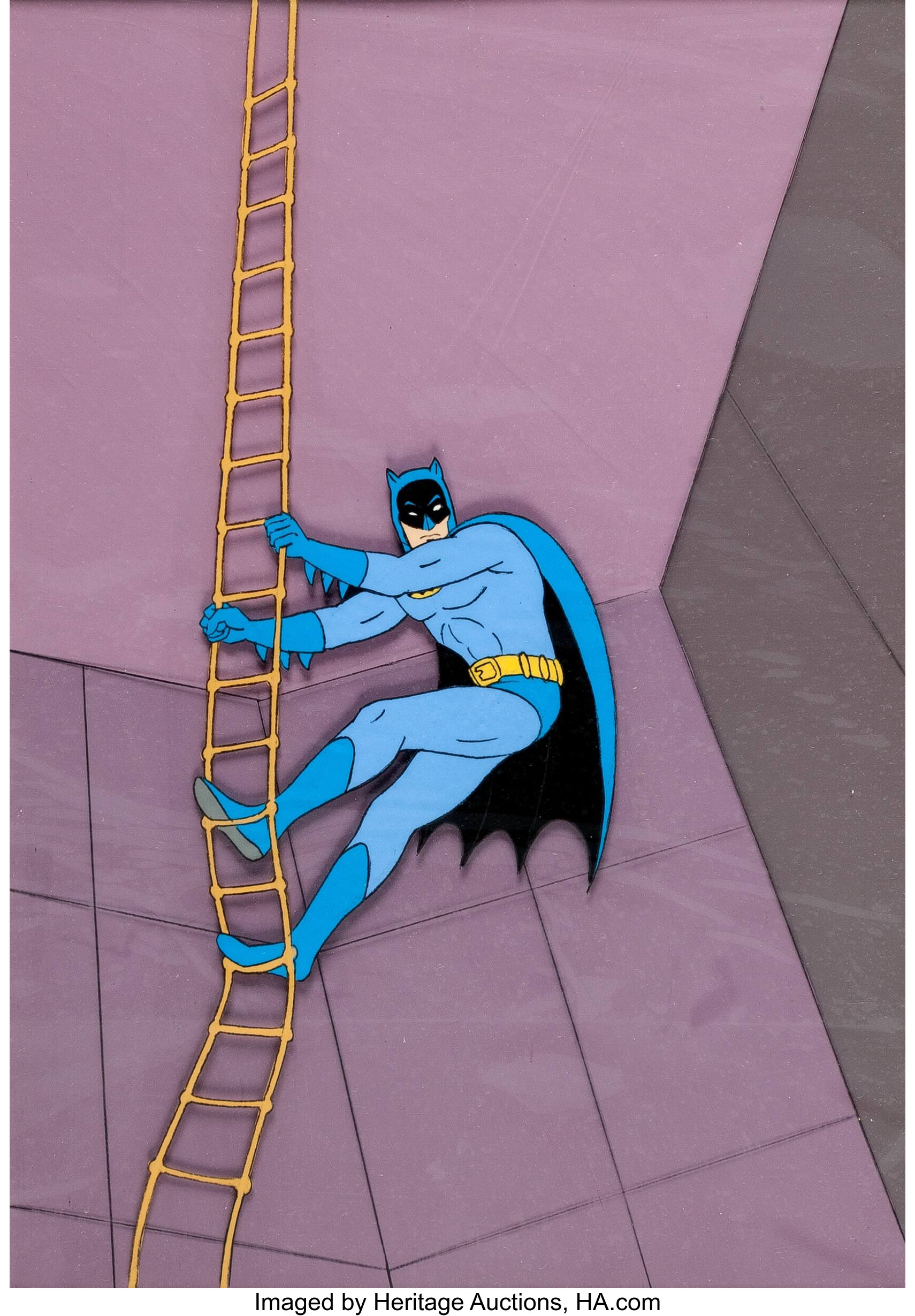 The New Adventures of Batman Production Cel Setup on Painted | Lot #13152 |  Heritage Auctions