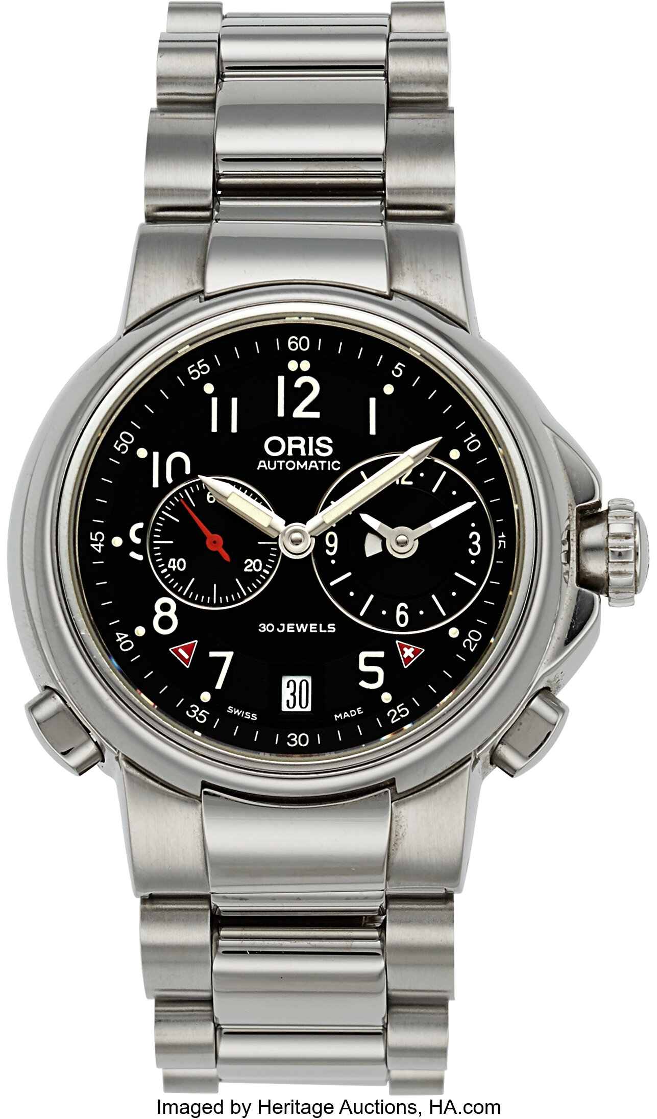 Oris Worldtimer 690 695 Steel Automatic. Timepieces Wristwatch