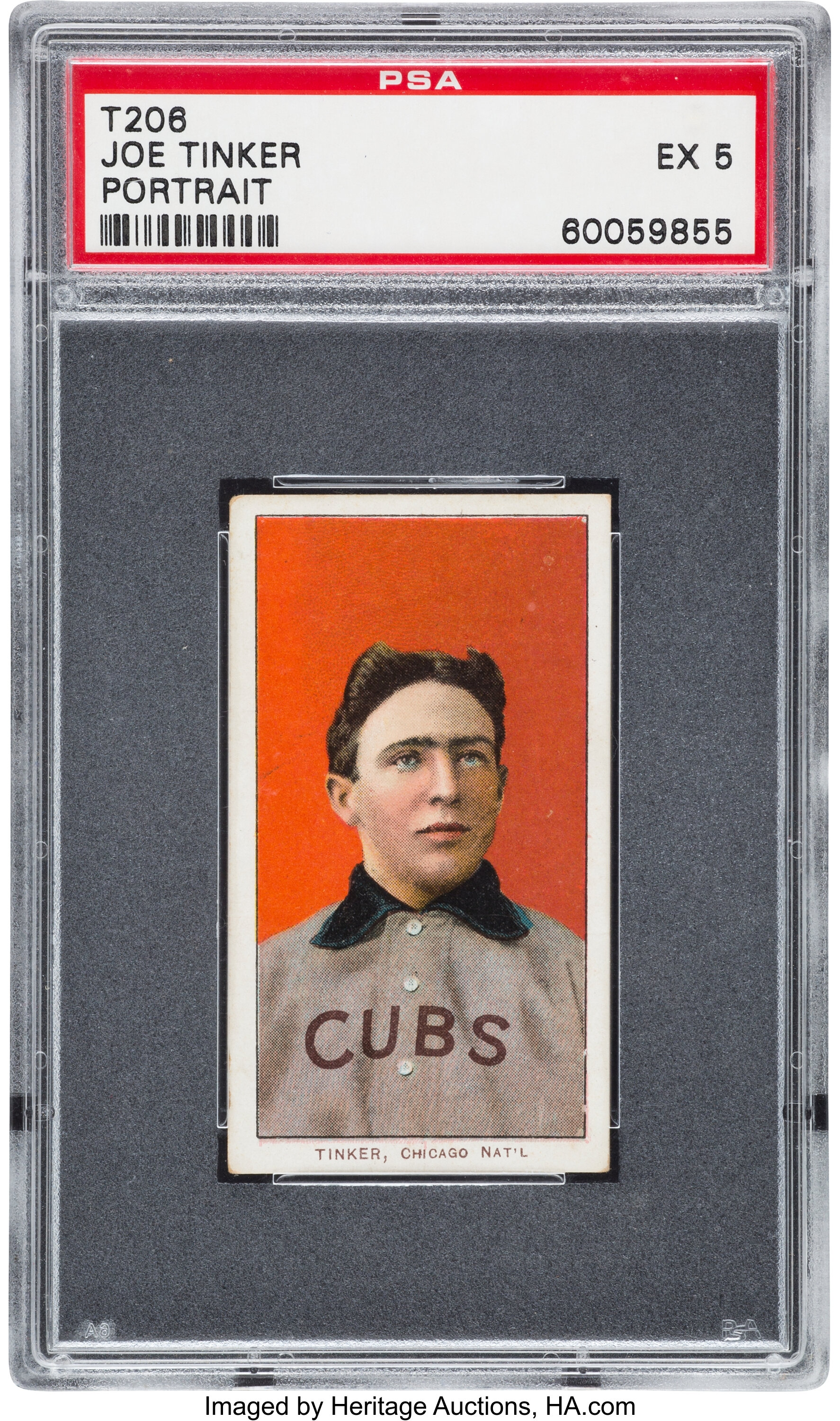 Joe Tinker, Chicago Cubs, baseball card portrait]