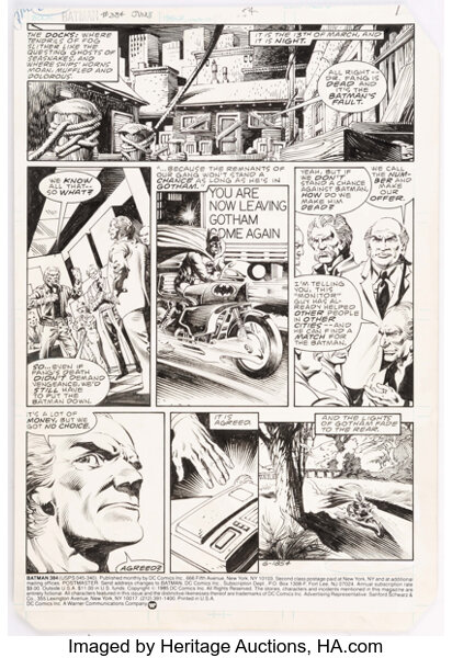 Rick Hoberg and Rudy Nebres Batman #384 Partial Story Original Art | Lot  #13059 | Heritage Auctions