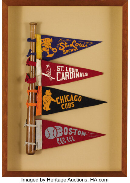 Vintage Baseball Mini Pennants, Lot of 18.  Baseball, Lot #41168