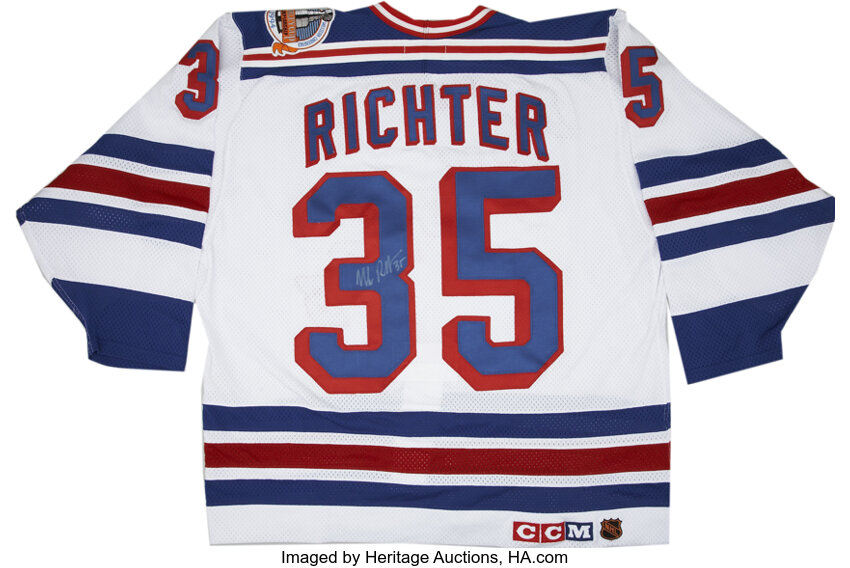 Mike Richter Signed Reebok NY Rangers Jersey #35 Retirement Patch Auto  Fanatics