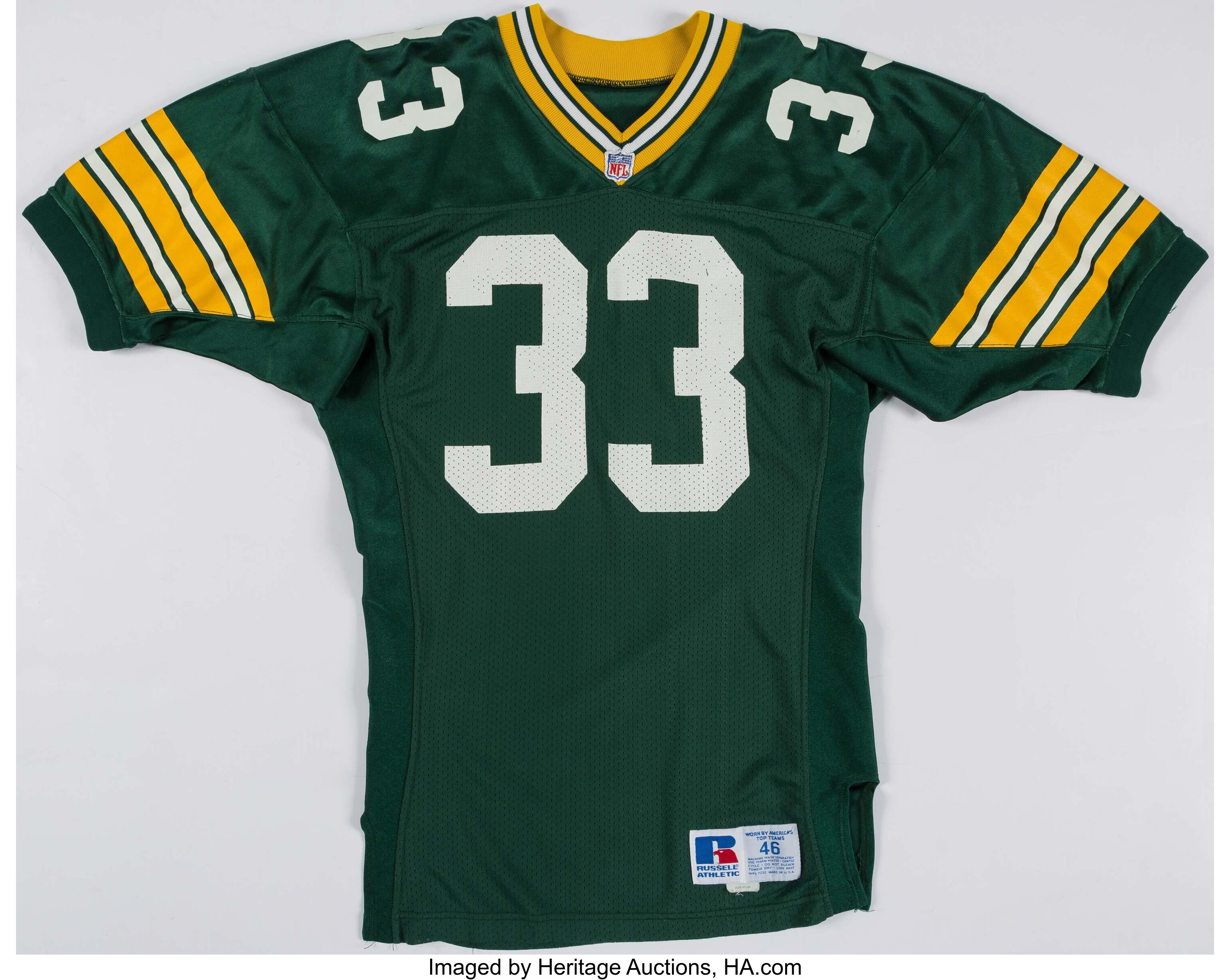 1991 Keith Woodside Game Worn Green Bay Packers Jersey