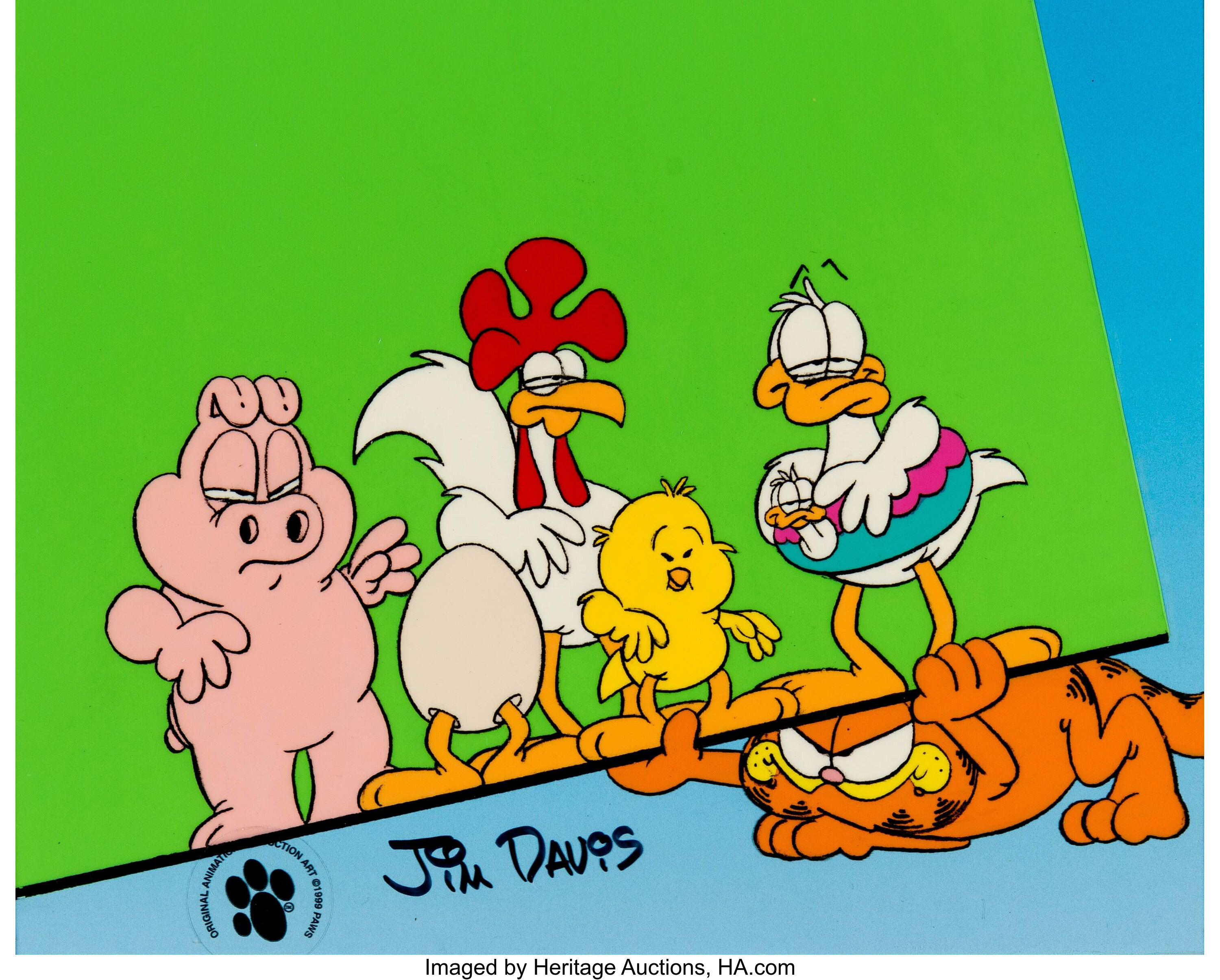Garfield And Friends First Season Opening Production Cel Film Lot 131 Heritage Auctions