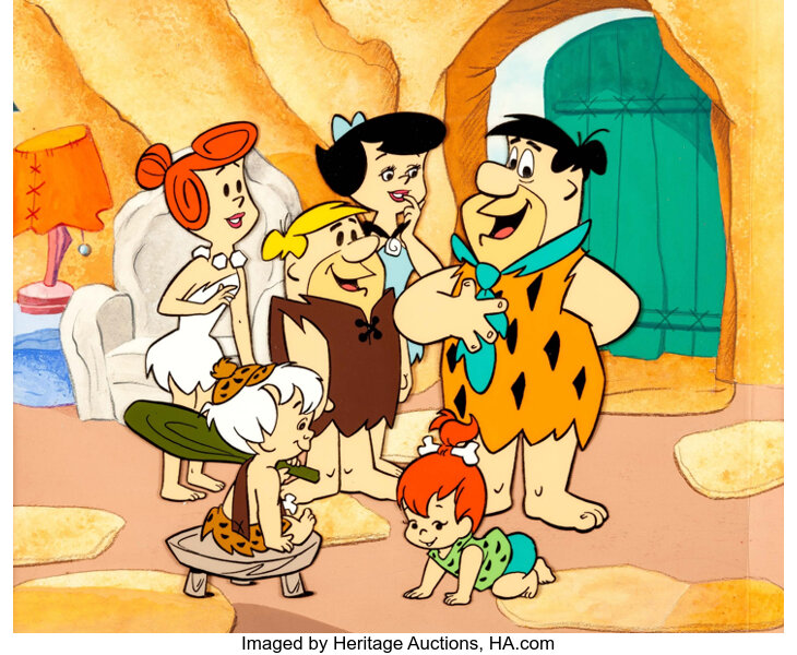 The Flintstones Flintstone and Rubble Family Publicity Cel and Lot 13174 Heritage Auctions