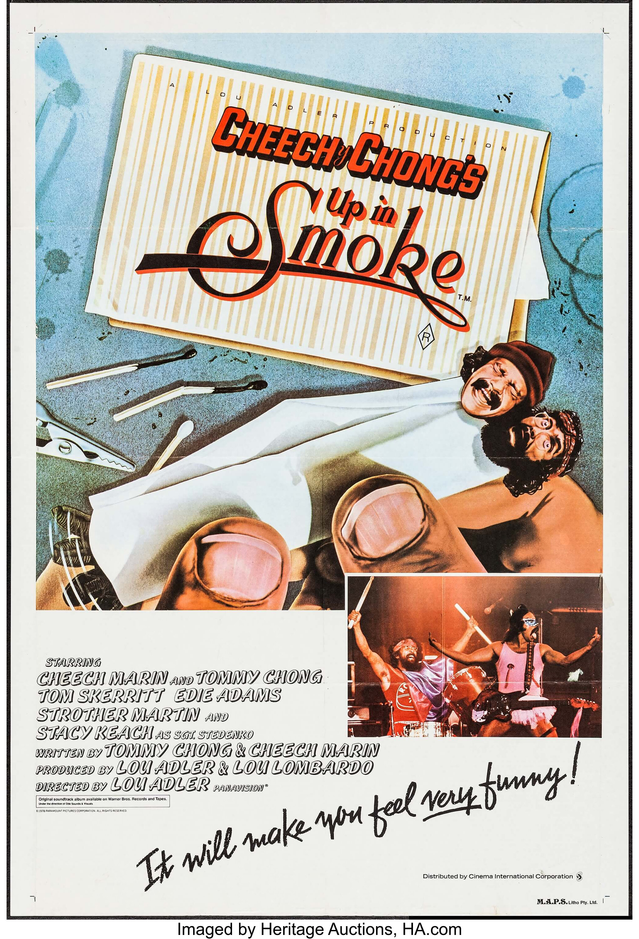 Up in Smoke (CIC, 1978). Australian One Sheet (27