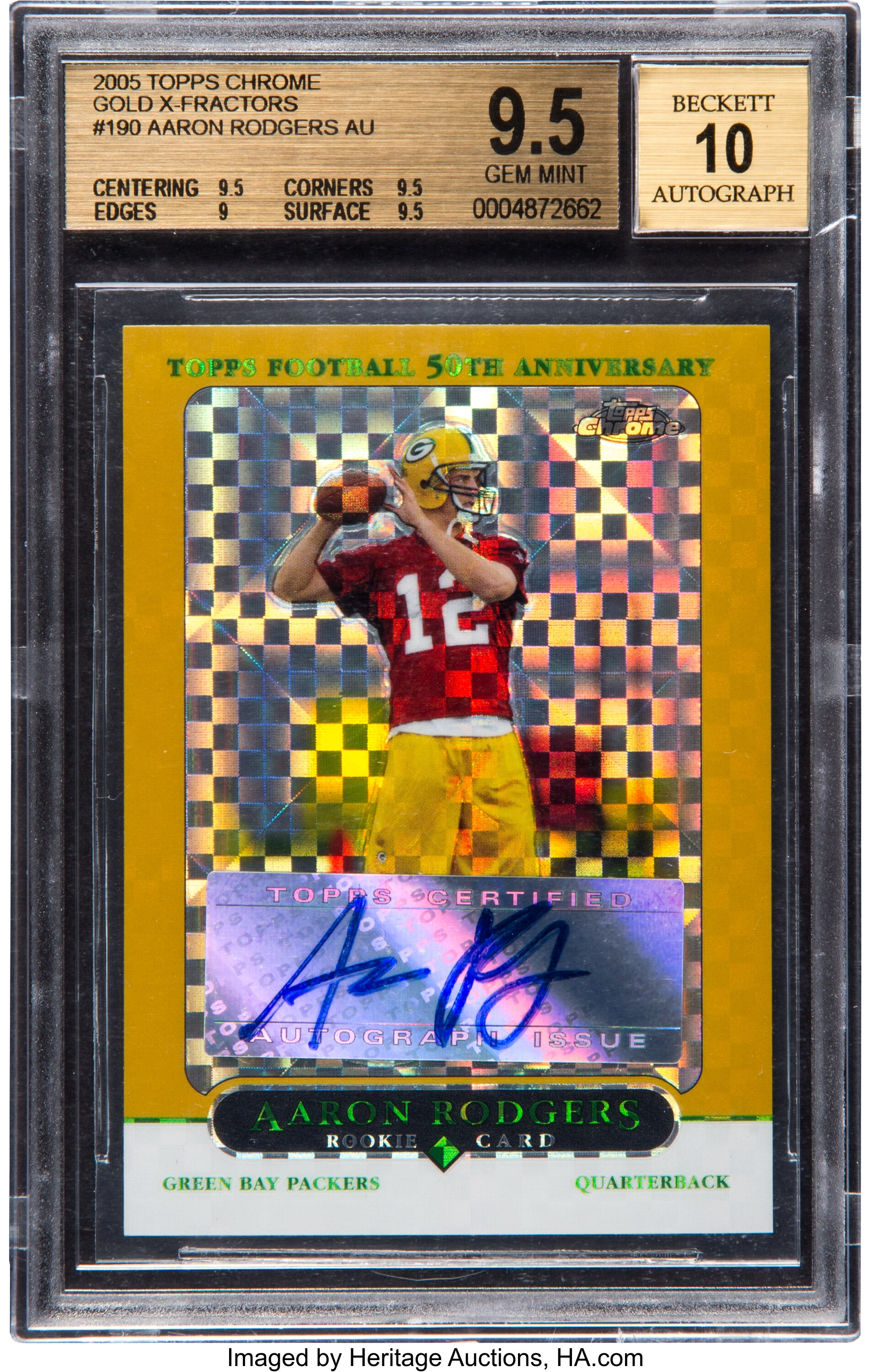 Early Aaron Rodgers Autographs Used for New Beckett Cover Display