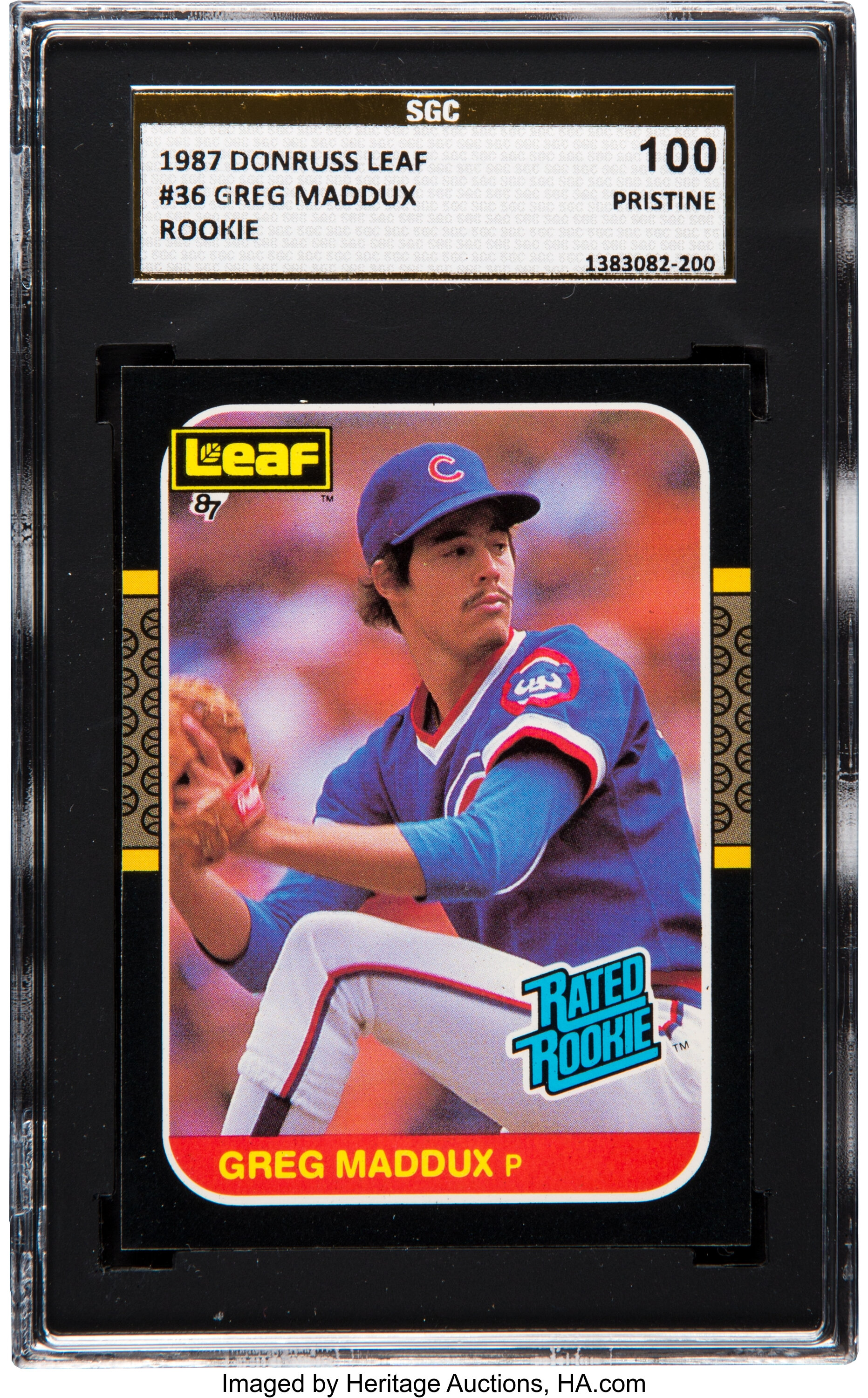 1987 Donruss Baseball #36 Greg Maddux Rookie Card