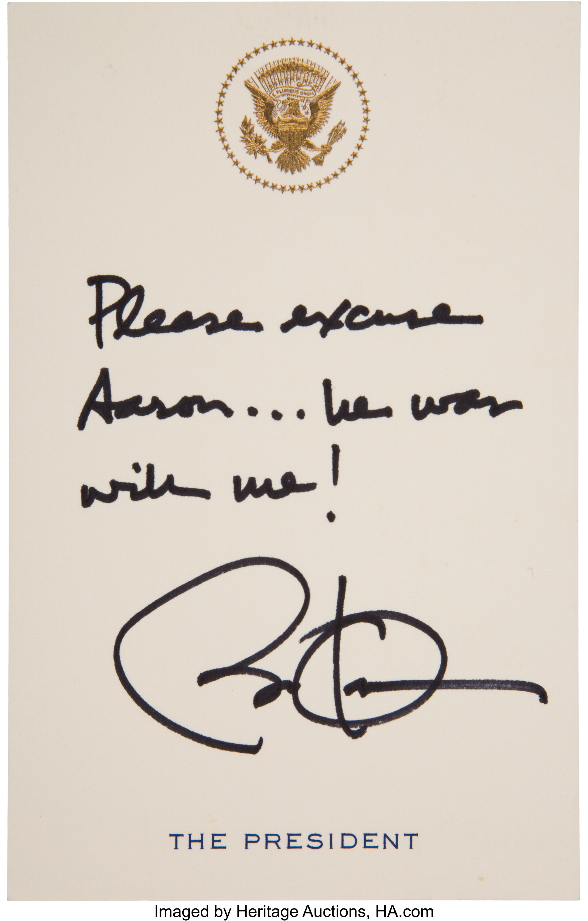 Barack authentic Obama autographed photo