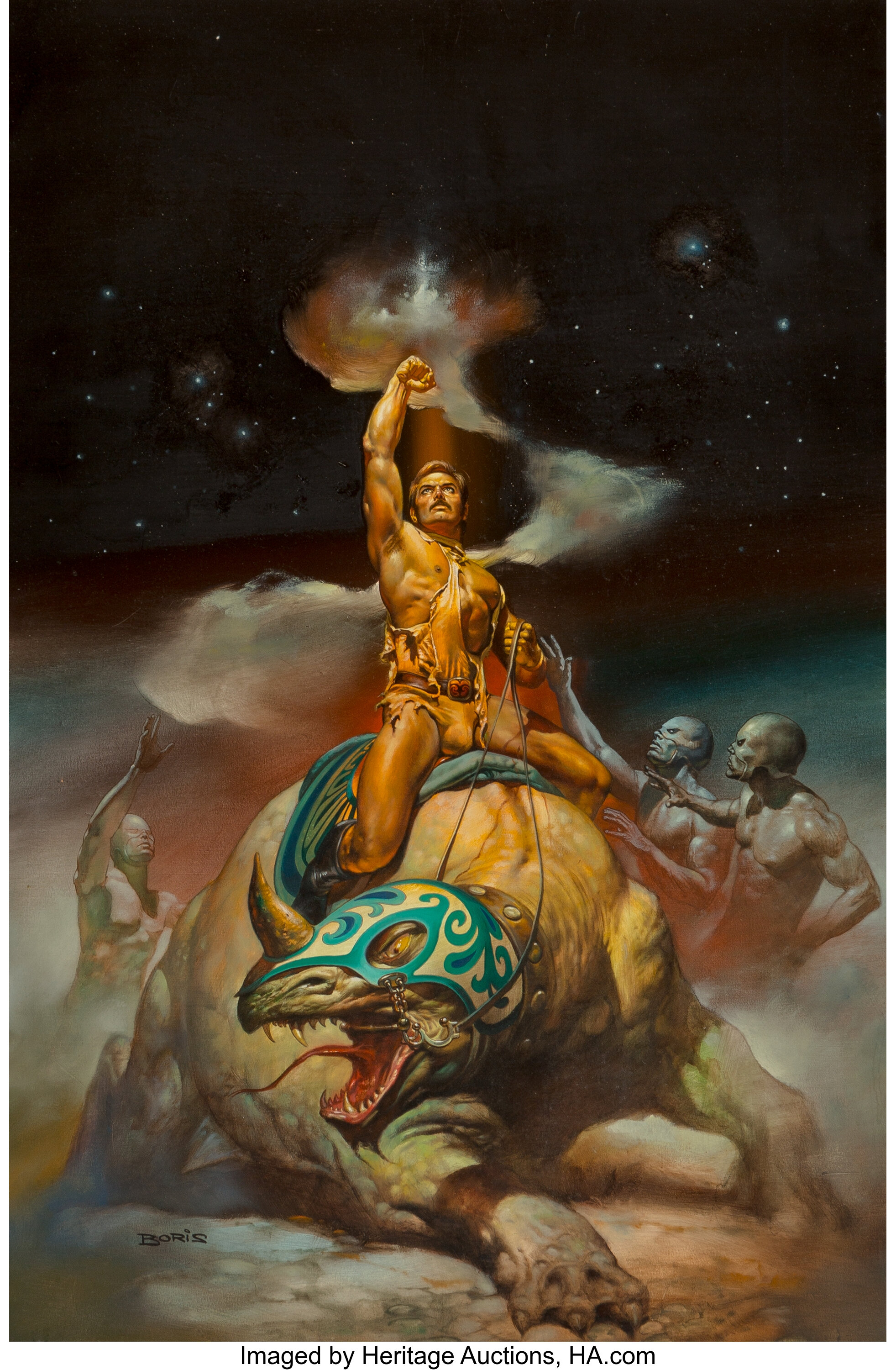 Boris Vallejo (American, b. 1941). Mysterious Rider, The New St. Lot