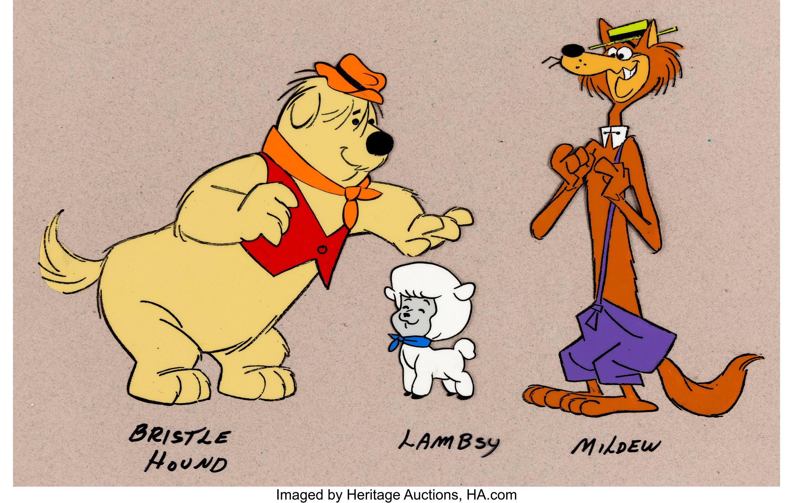 It's the Wolf! Color Model Cel (Hanna-Barbera, 1969).... Animation ...