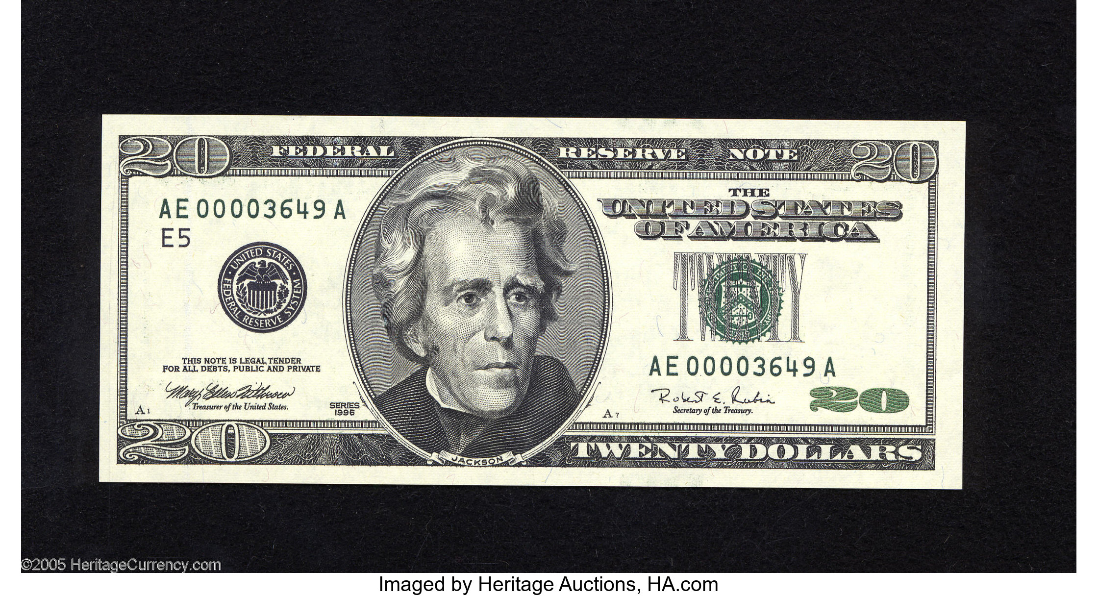 $20 Dollar bill registered 96.8% VERY COOL