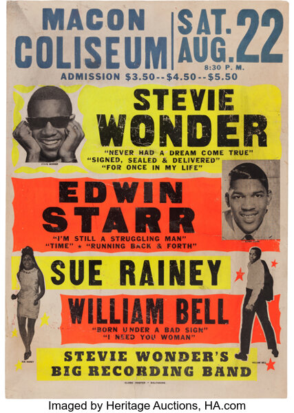 Stevie Wonder 1968 Regal Theatre - Concert Poster Art Print– Onyx Art House