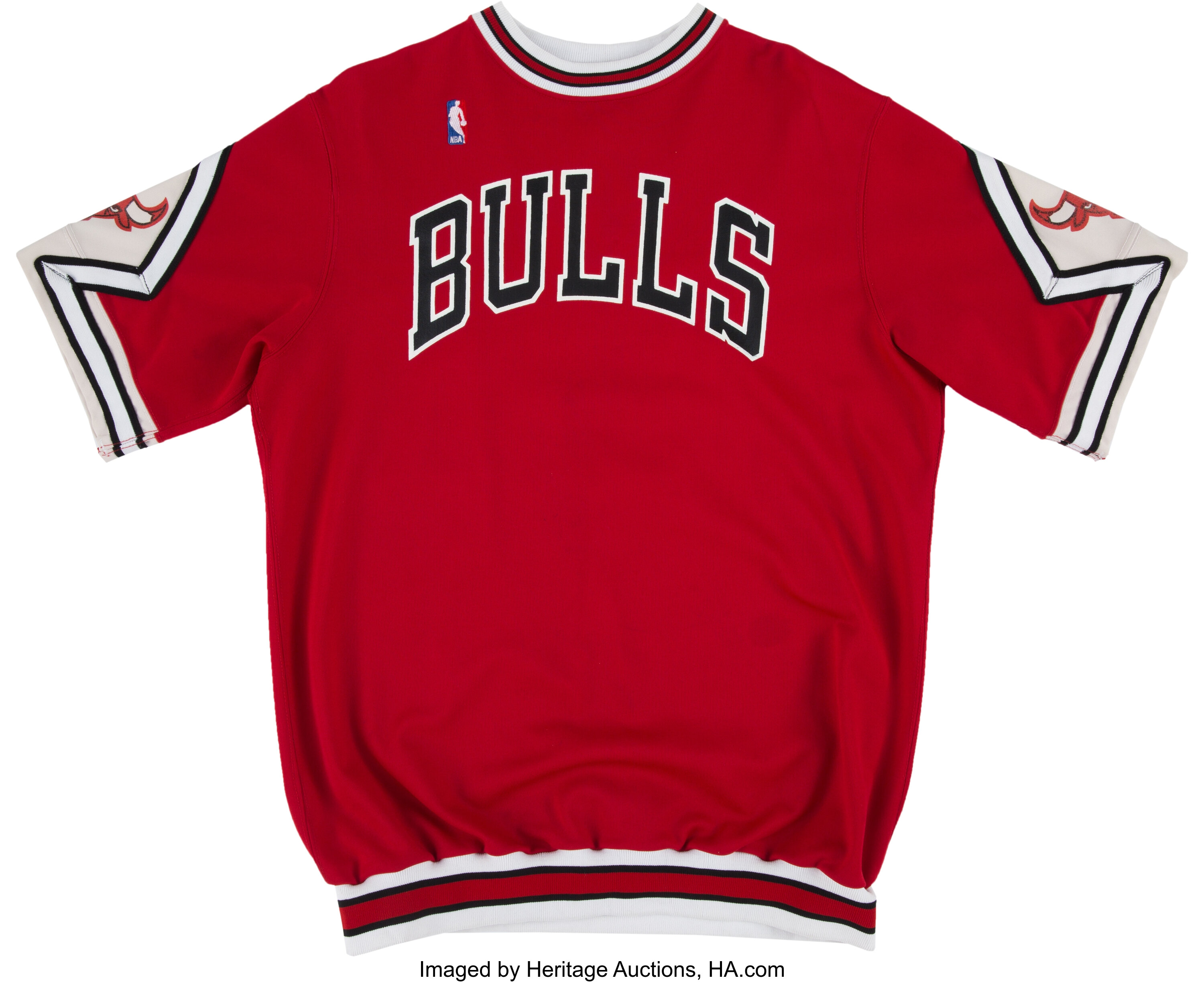 1988-89 Sam Vincent Game Worn Chicago Bulls Shooting Shirt. . , Lot  #51344