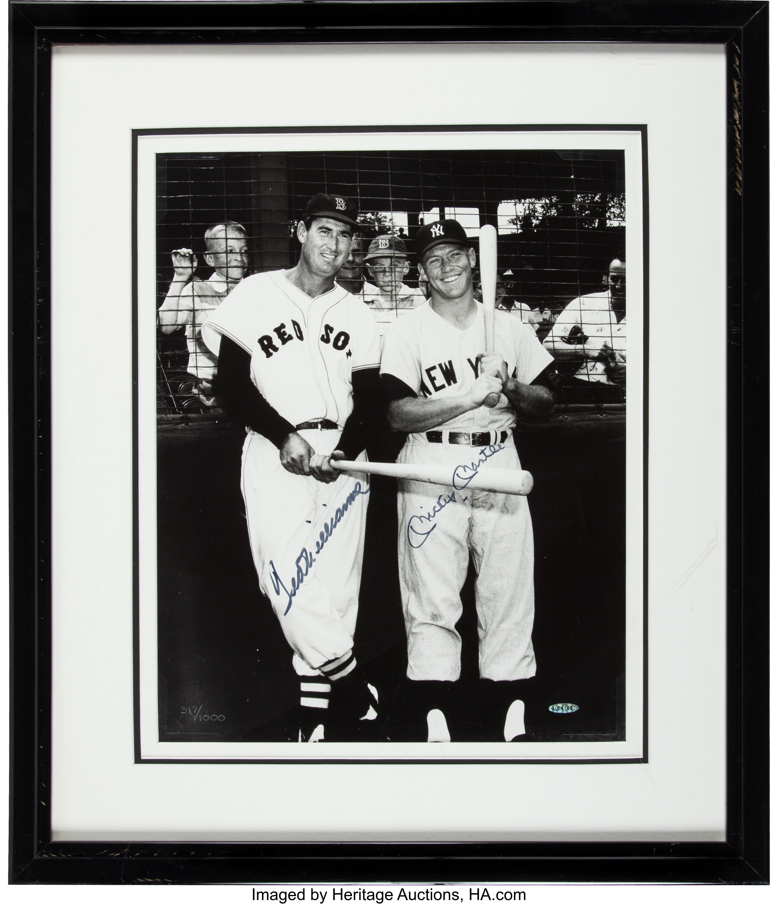 Circa 1990 Mickey Mantle No. 7 Signed UDA Jersey. Autographs