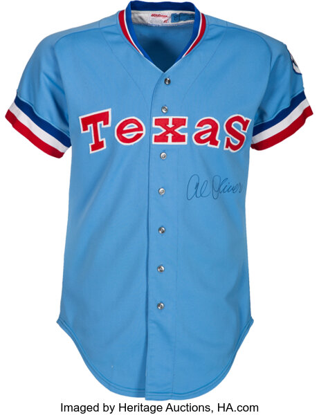 Lot Detail - 1983 Texas Rangers #53 Road Jersey (MEARS LOA)