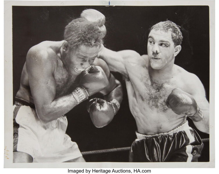 1954 Rocky Marciano vs. Ezzard Charles II Type I Photograph, | Lot #43218 | Heritage Auctions