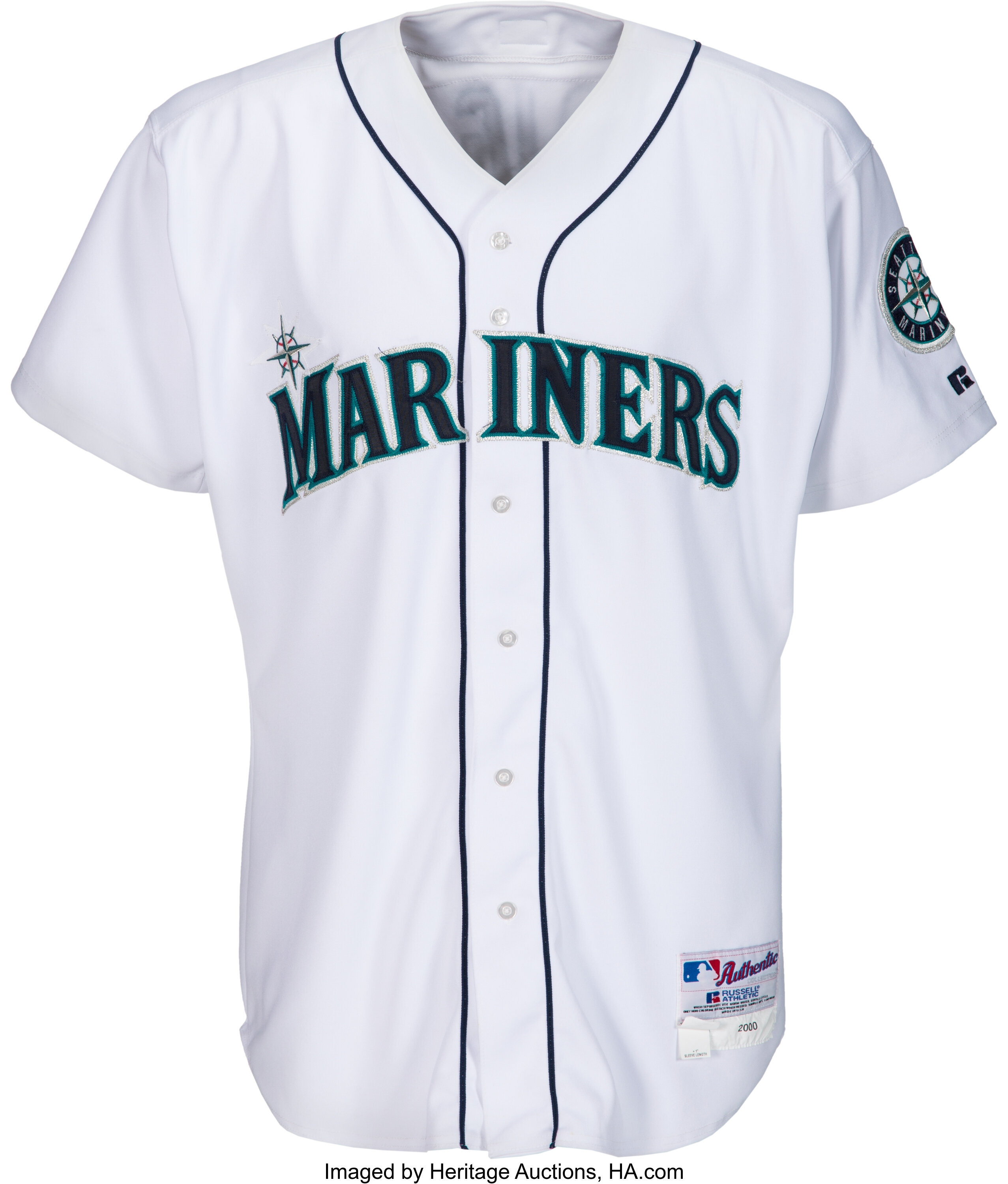 2000 Alex Rodriguez Game Worn Seattle Mariners Jersey. Baseball, Lot  #81397