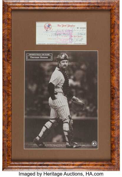 THURMAN MUNSON Photo Picture New York YANKEES Baseball -  New