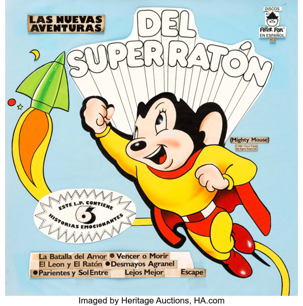 Del Super Raton [Mighty Mouse] Front and Back Cover Original Art | Lot  #11136 | Heritage Auctions